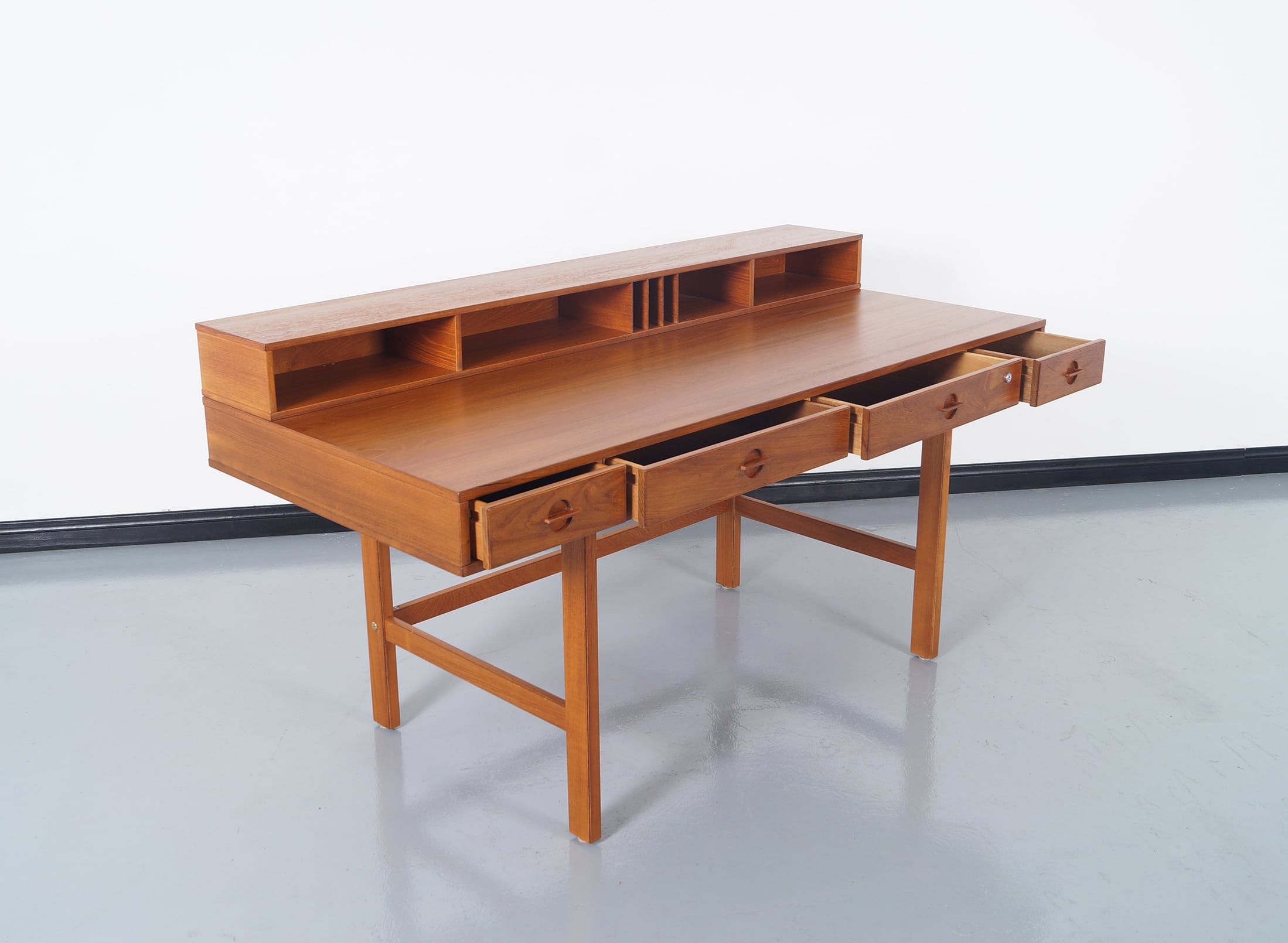 Danish Teak Flip - Top Desk by Jens Quistgaard