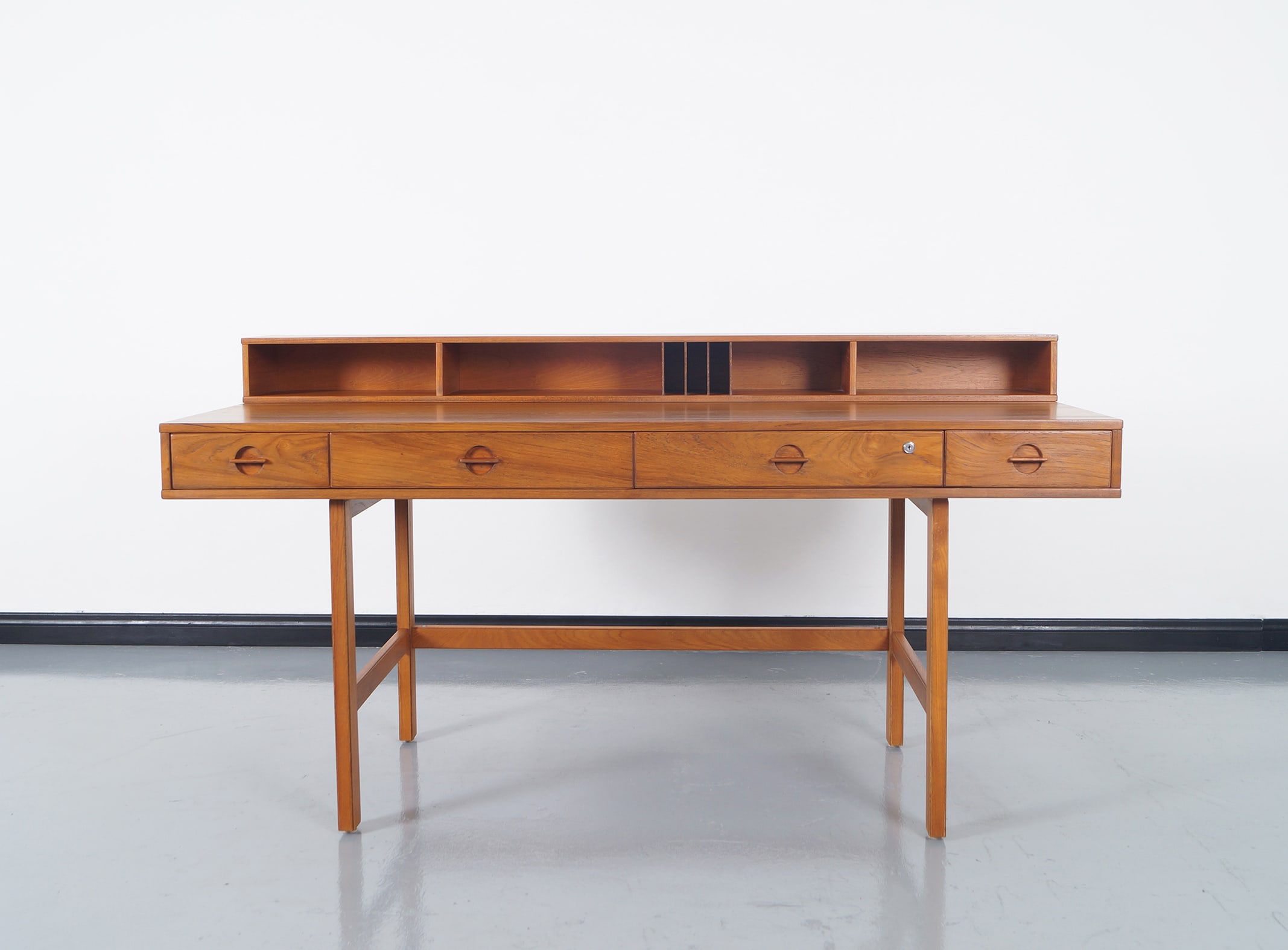 Danish Teak Flip - Top Desk by Jens Quistgaard