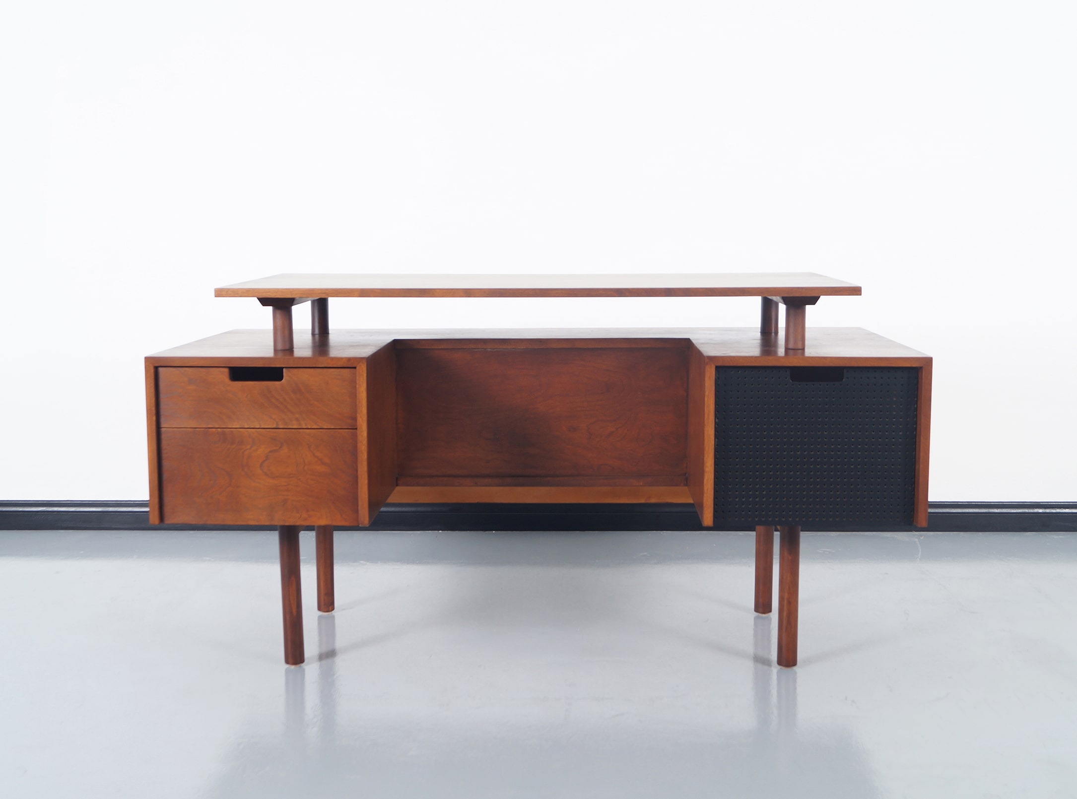 Early Floating Top Desk by Milo Baughman 