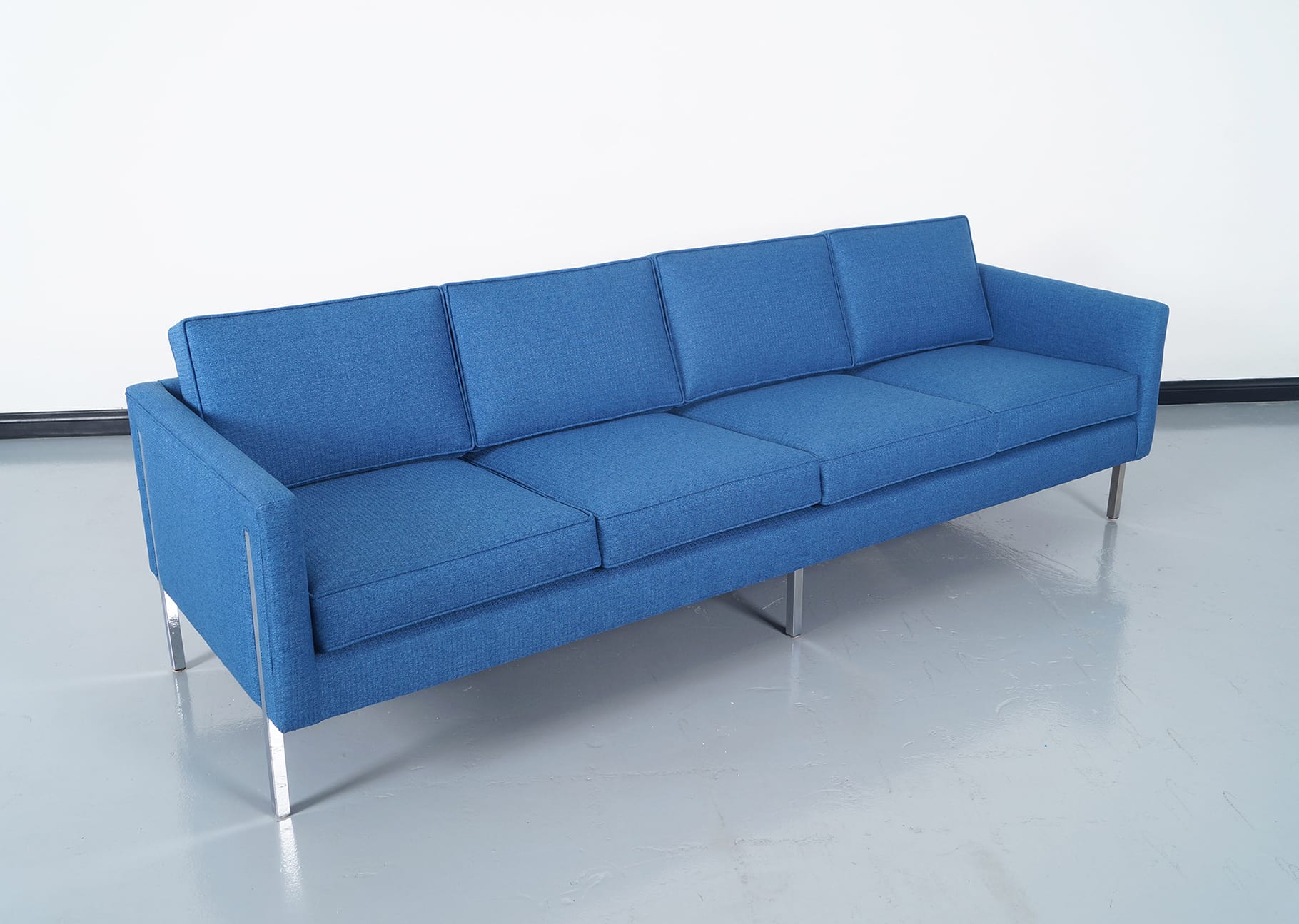 Mid Century Modern Chrome Sofa 