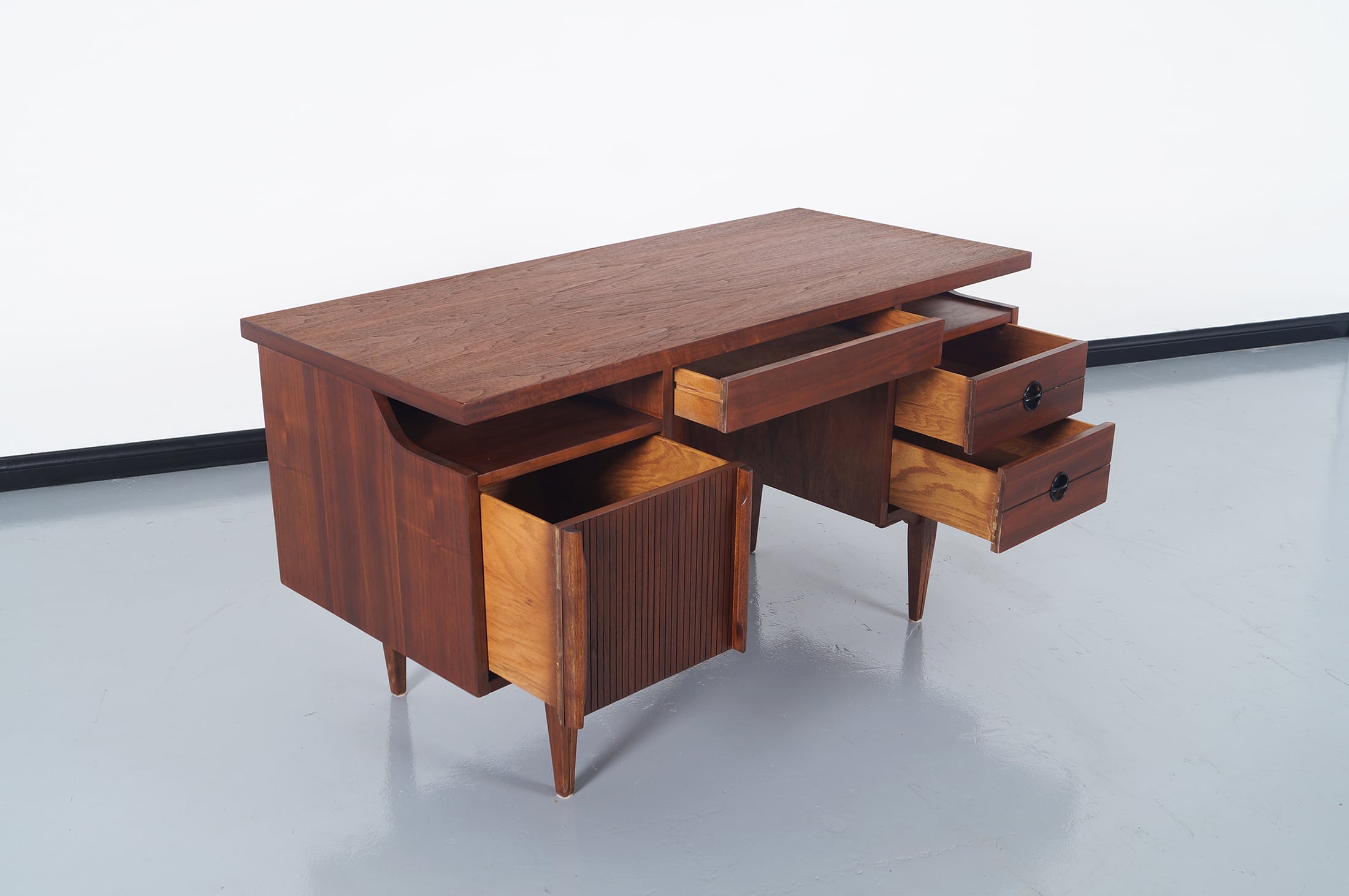 Mid Century Walnut Desk by Hooker 