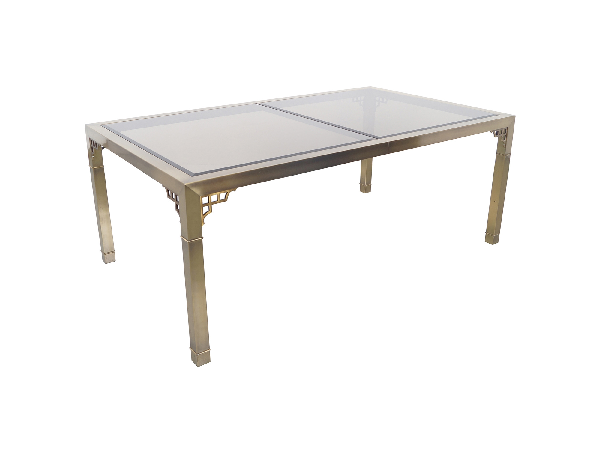 Vintage Brass Dining Table by Mastercraft