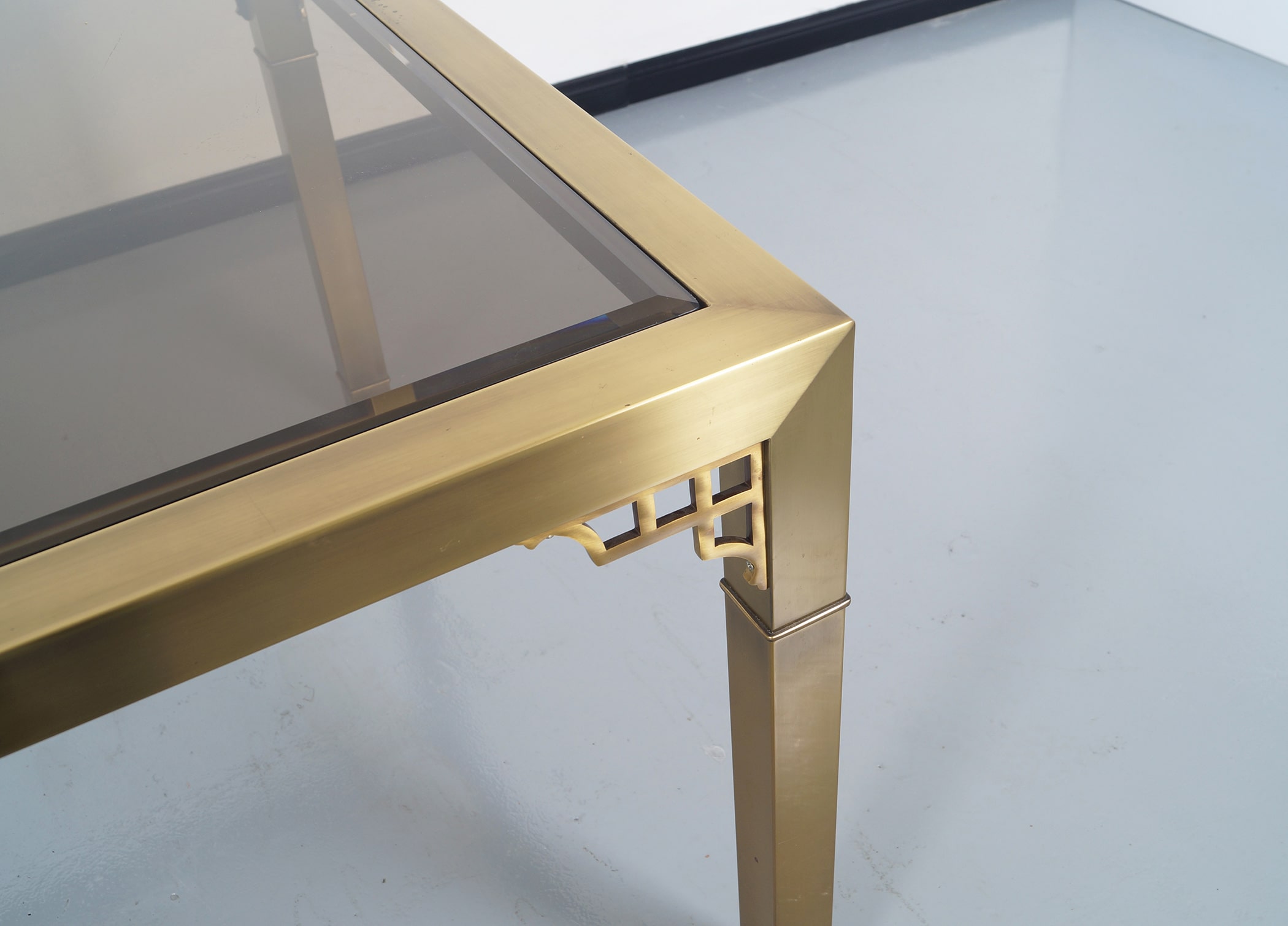 Vintage Brass Dining Table by Mastercraft