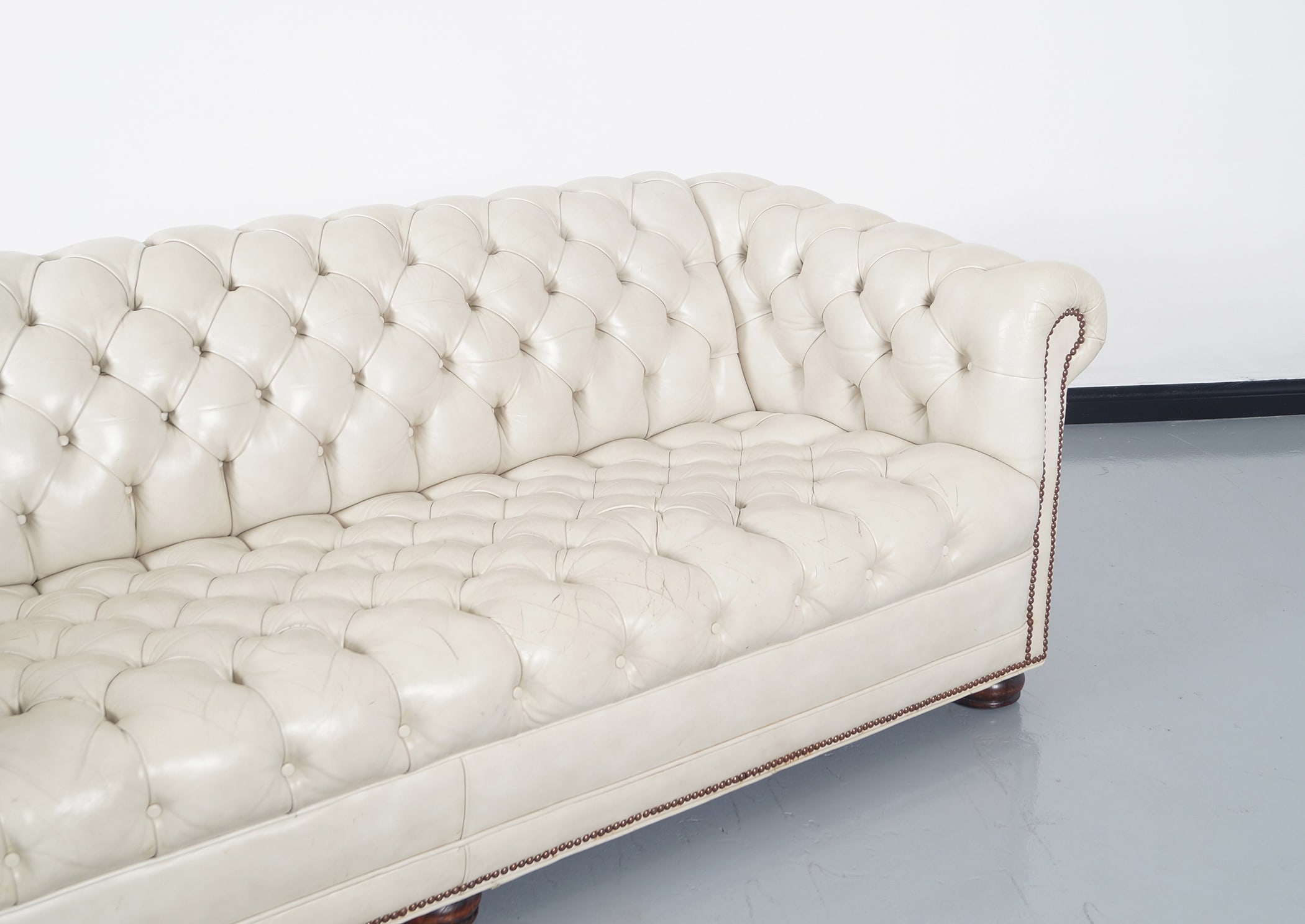 Vintage Leather Chesterfield Sofa 