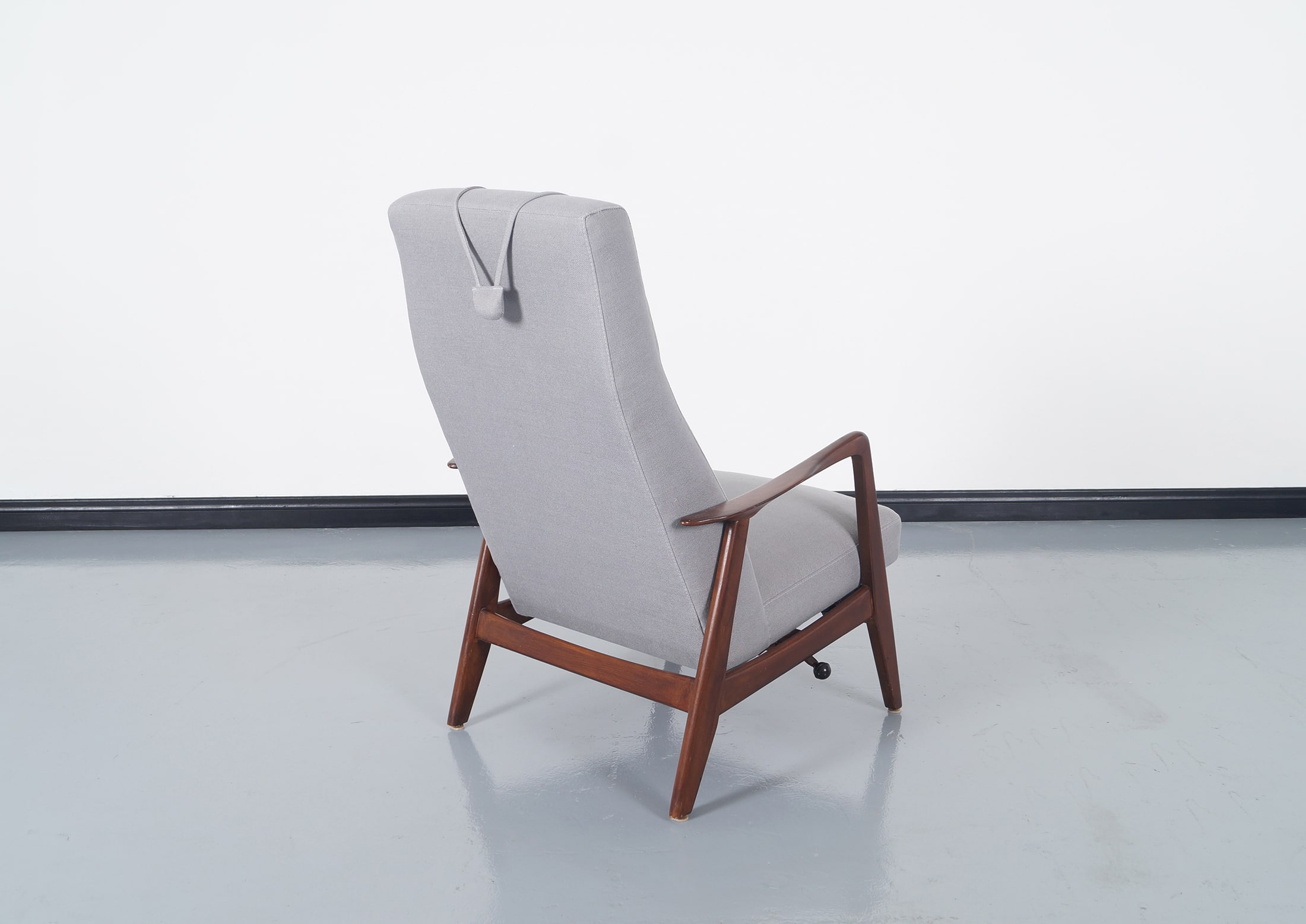Vintage Reclining Lounge Chair & Ottoman by Folke Ohlsson for Dux 