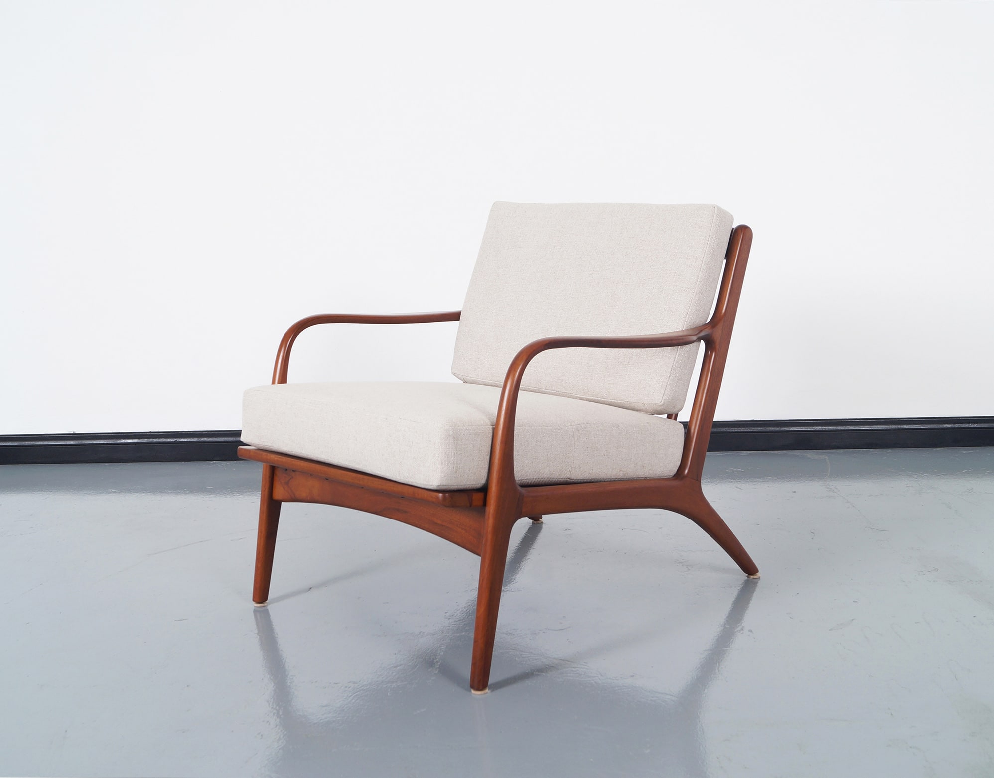 Vintage Walnut Lounge Chairs by Adrian Pearsall for Craft Associates 