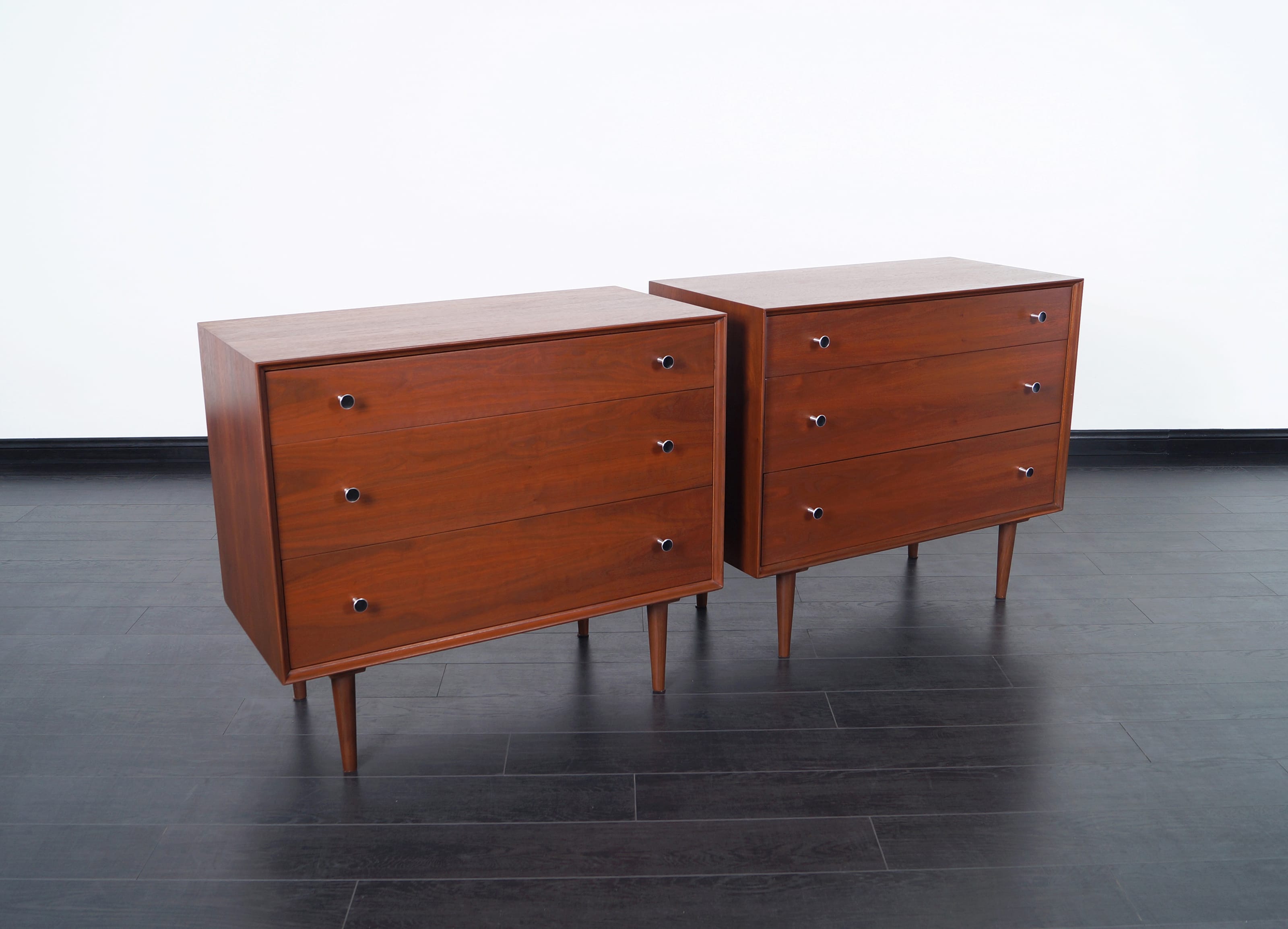 Vintage Walnut Chest of Drawers by Robert Baron