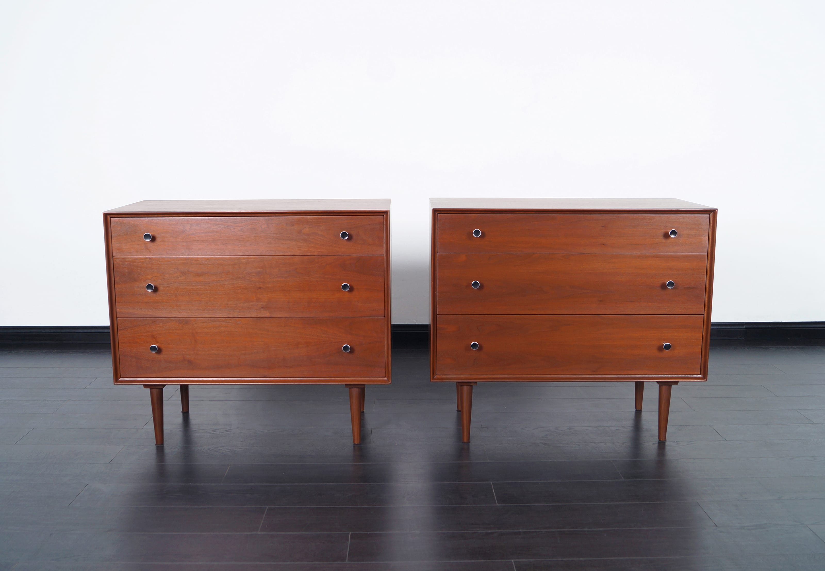Vintage Walnut Chest of Drawers by Robert Baron