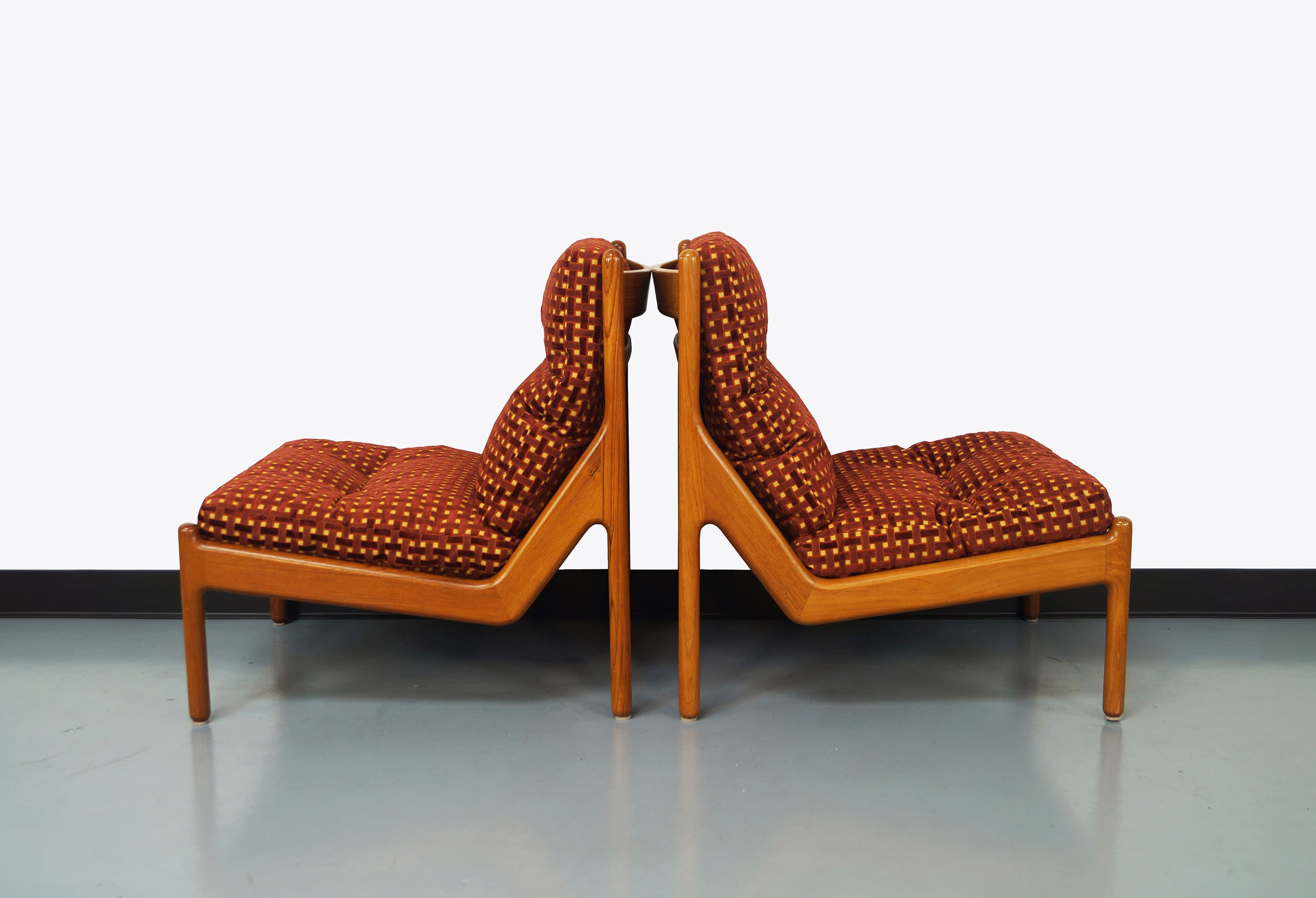 Danish Teak Lounge Chairs by Niels Bach