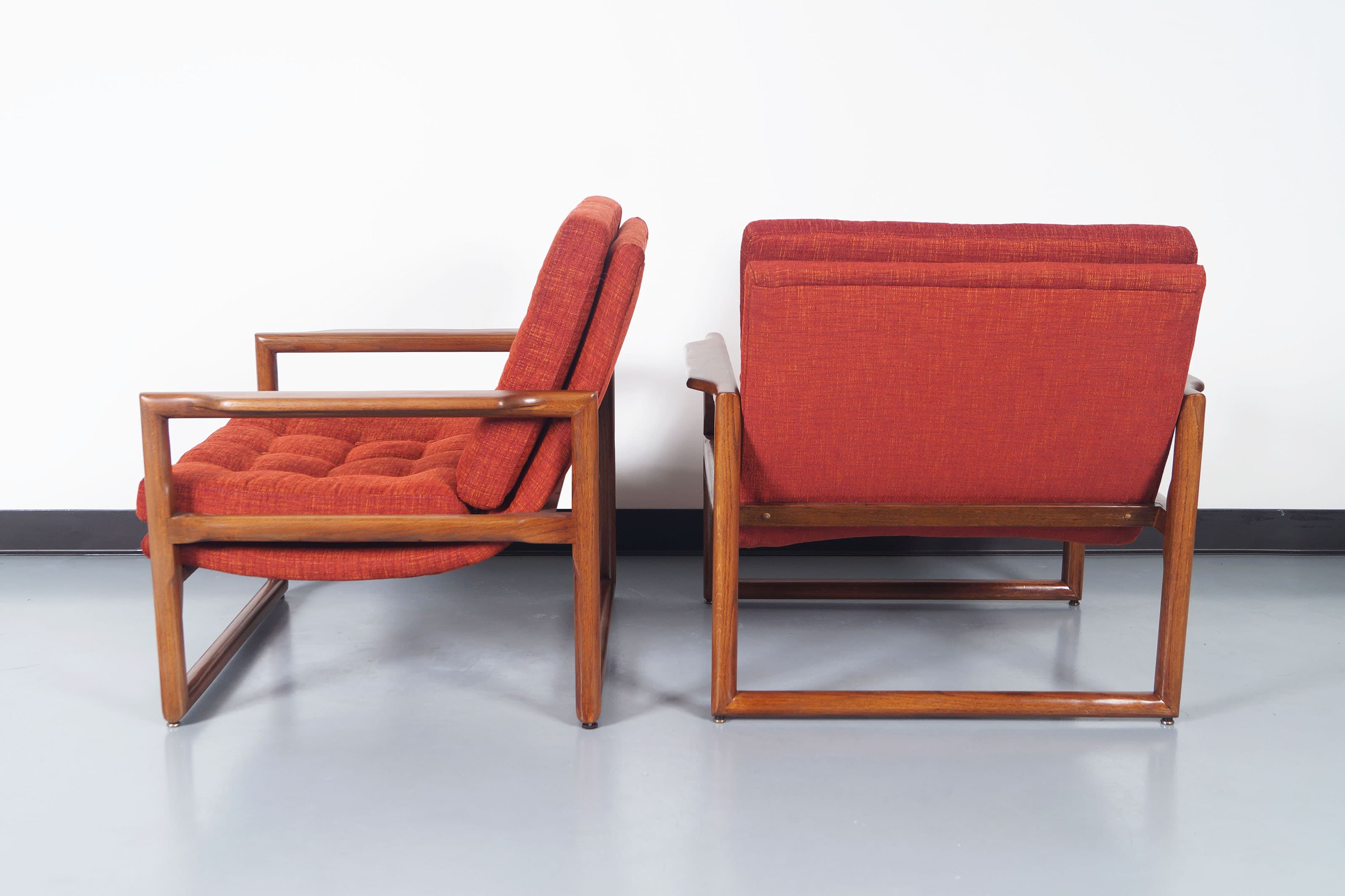 Vintage Cube Lounge Chairs by Milo Baughman