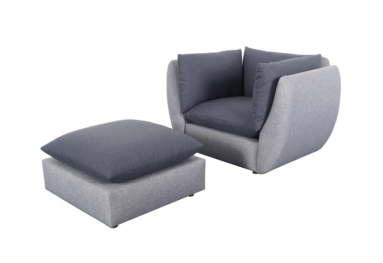 Mid Century Modern Lounge Chair & Ottoman