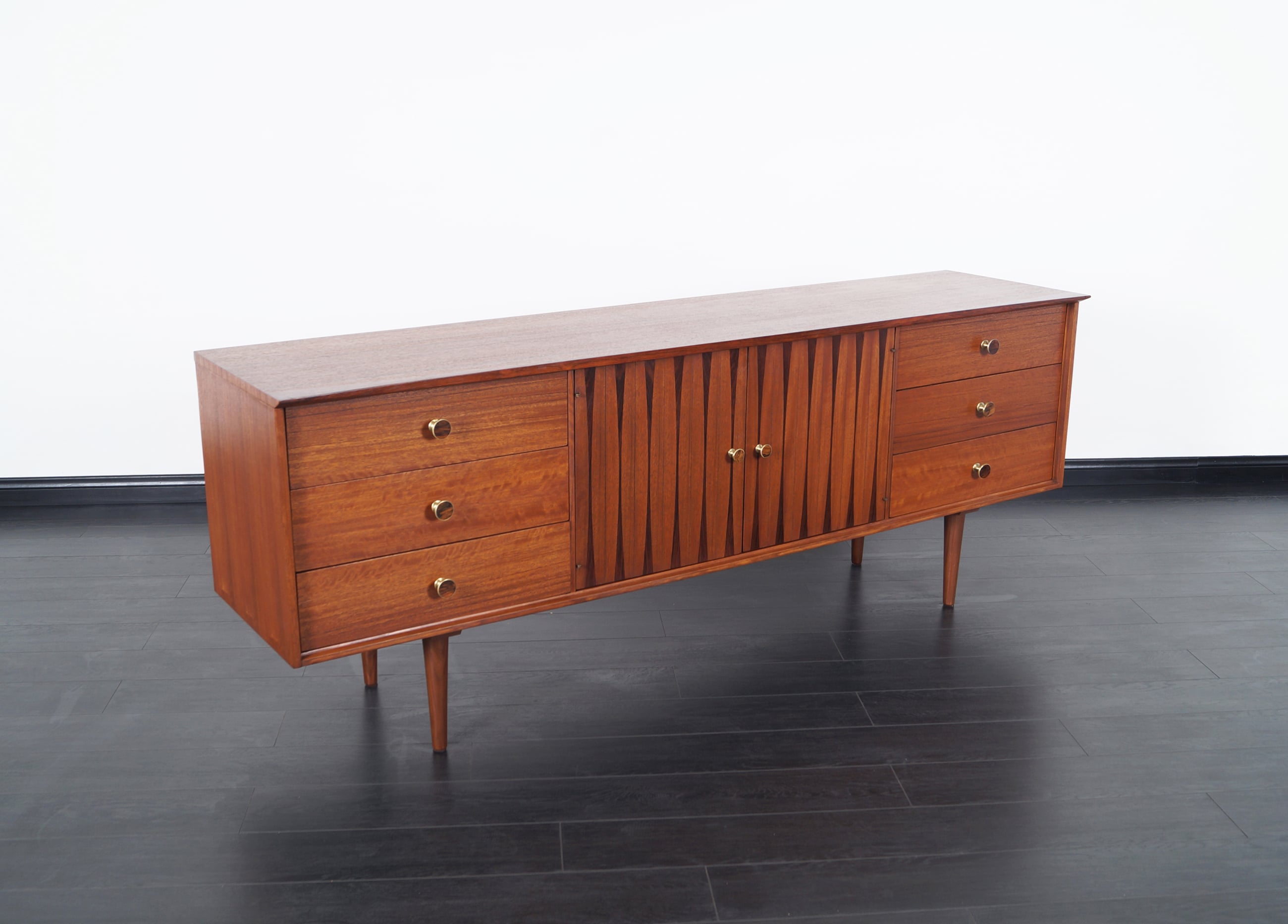 Mid Century Credenza with Rosewood Inlaid by Lane