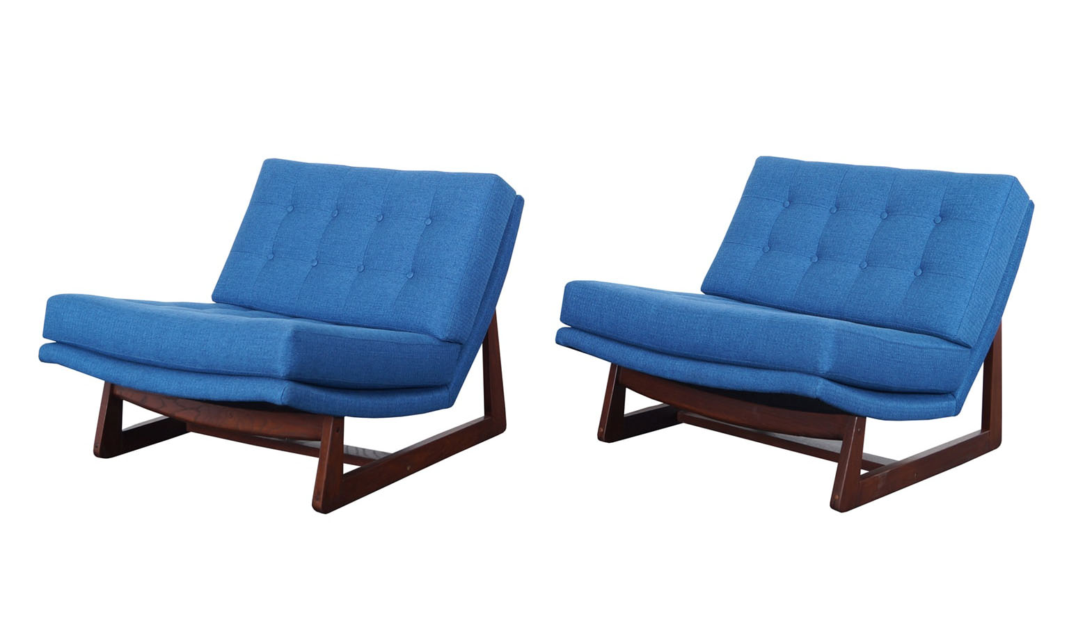 Vintage Tufted Lounge Chairs