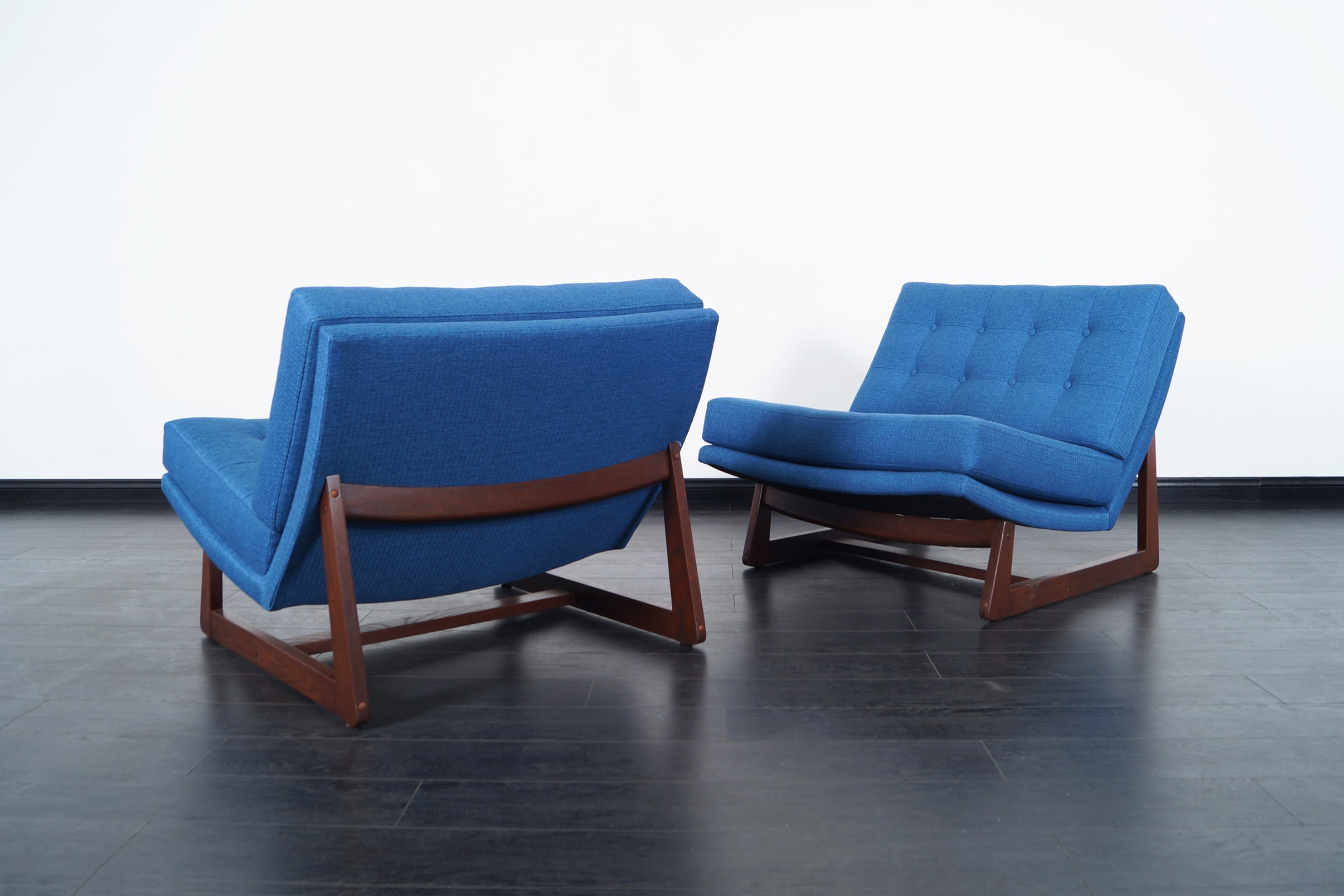 Vintage Tufted Lounge Chairs