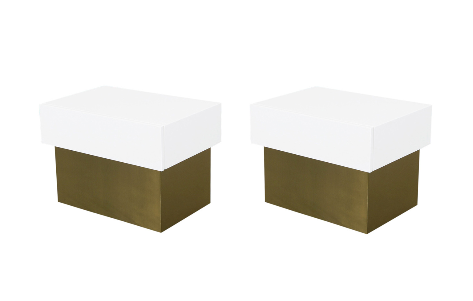 Vintage Polished Lacquered Nightstands by Steve Chase 