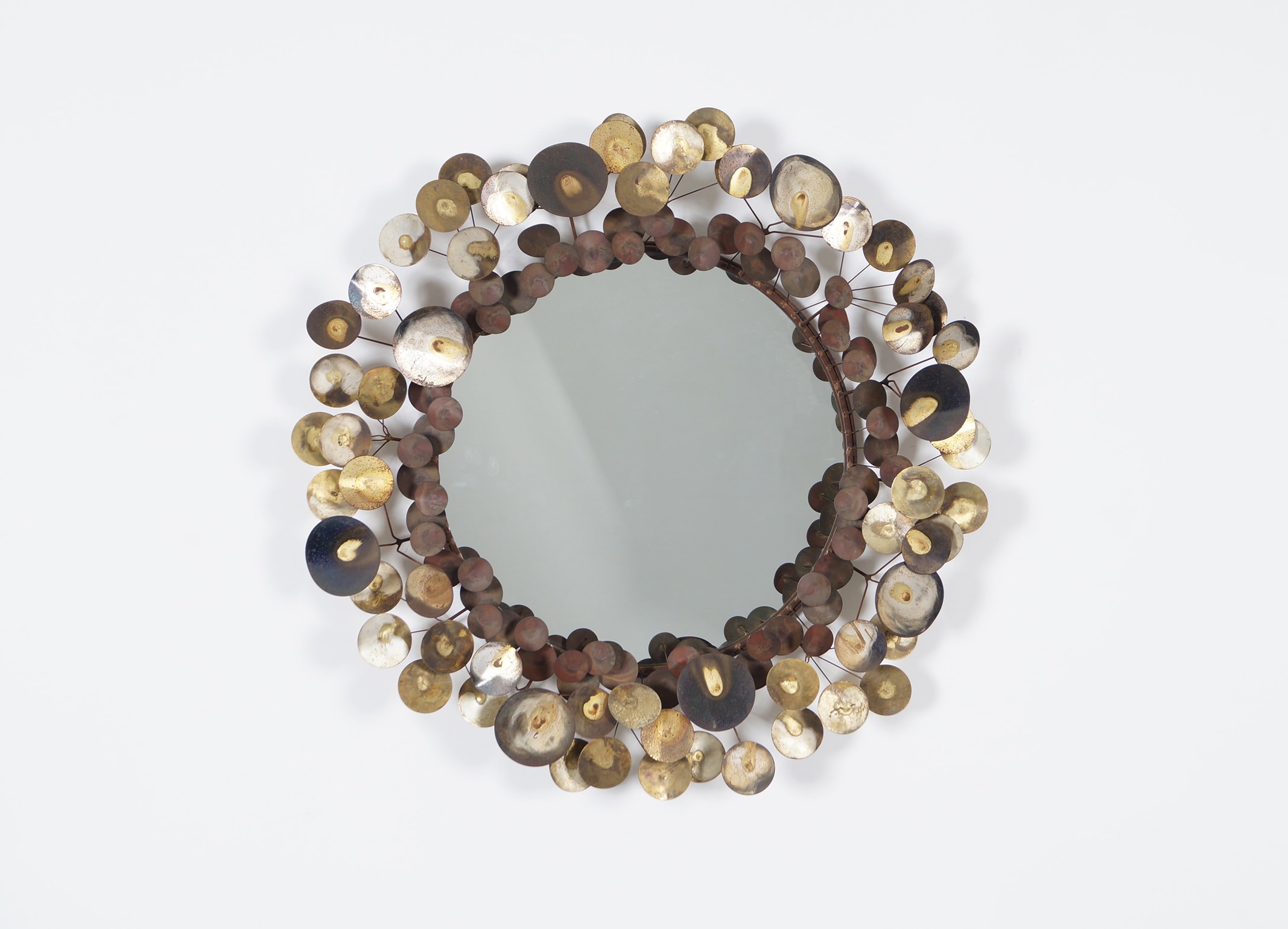 Vintage Raindrops Wall Mirror by Curtis Jere