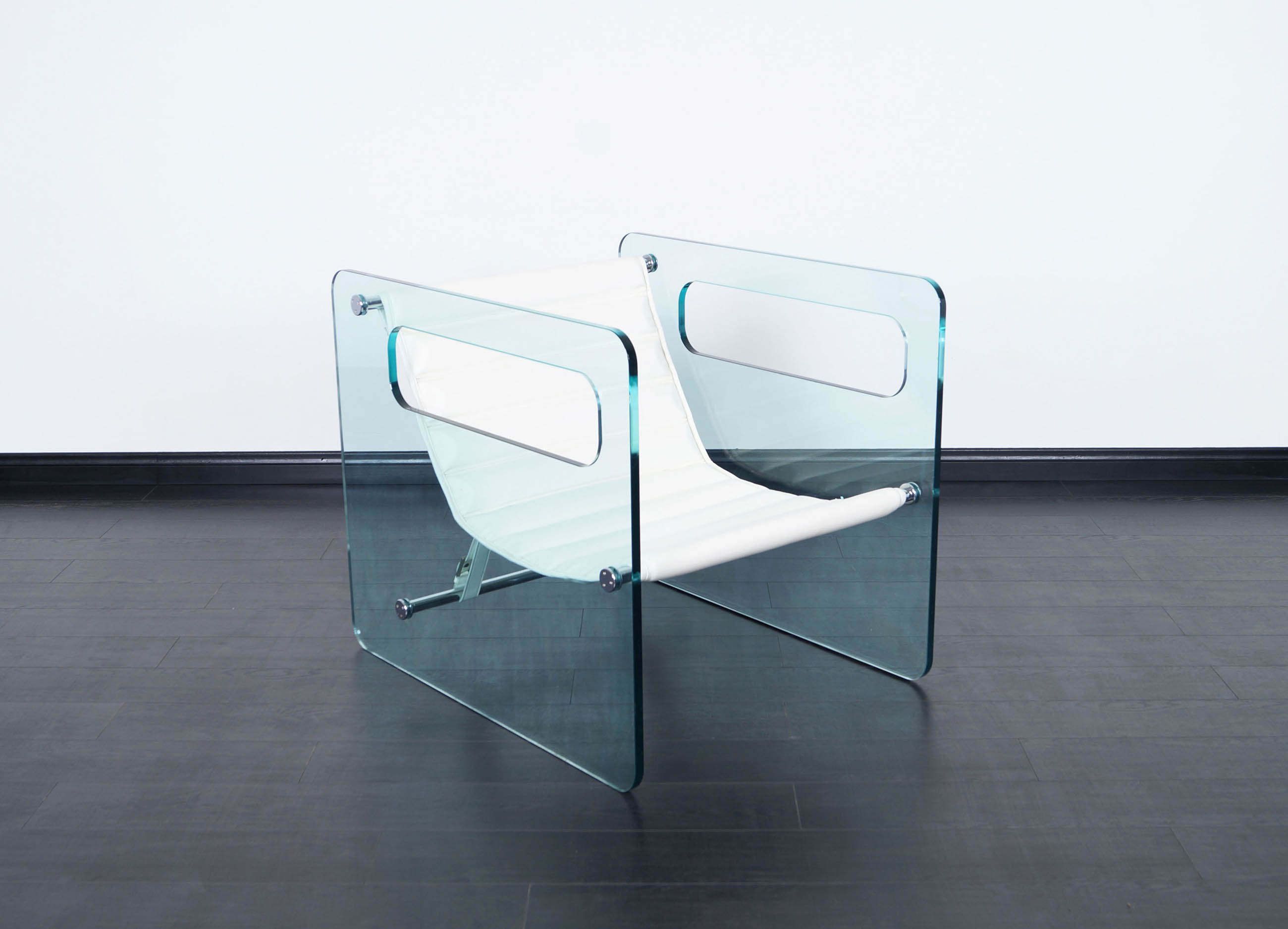 Naked Glass Lounge Chair by Giovanni Tommaso