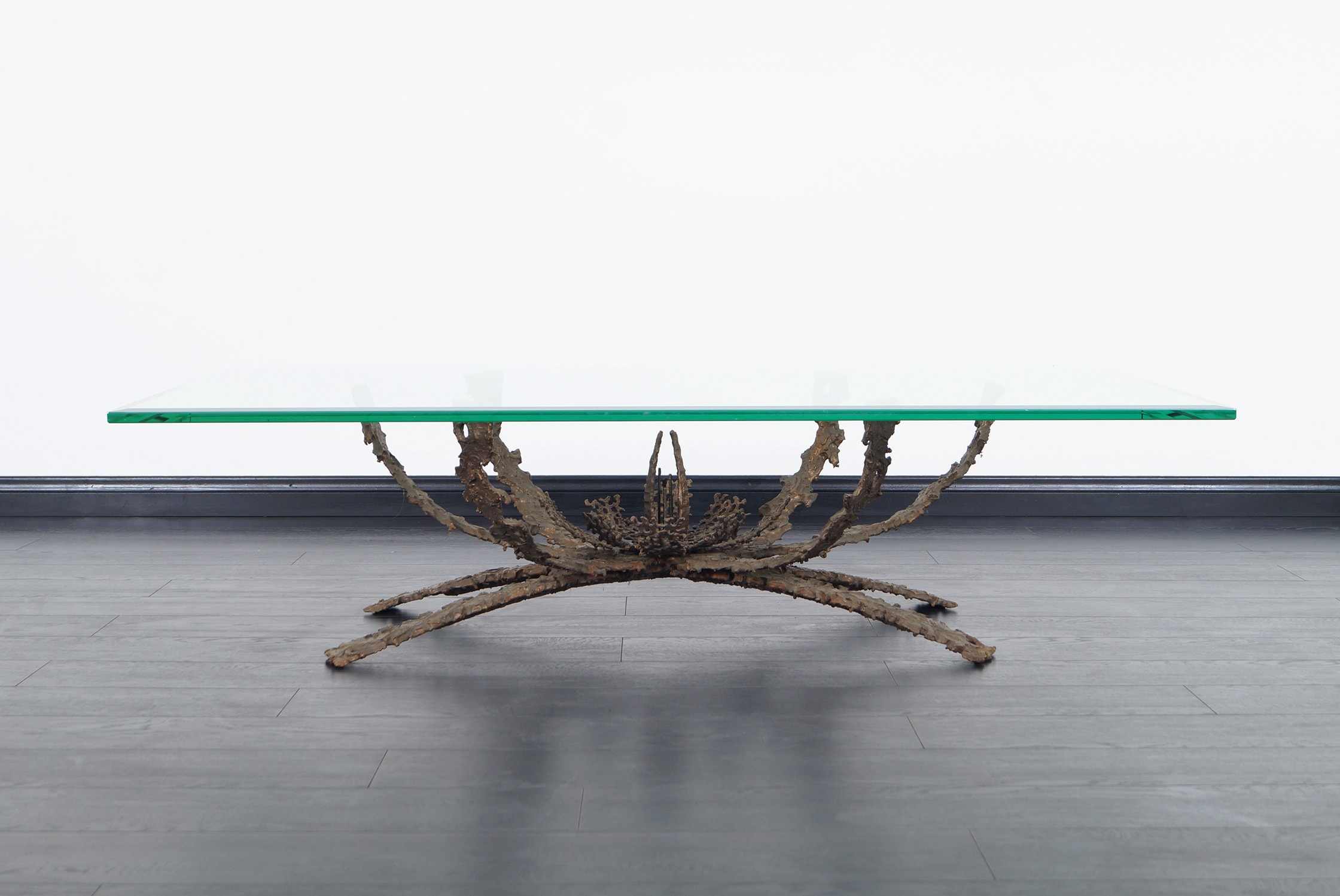 Sculptural Bronze Coffee Table by Daniel Gluck
