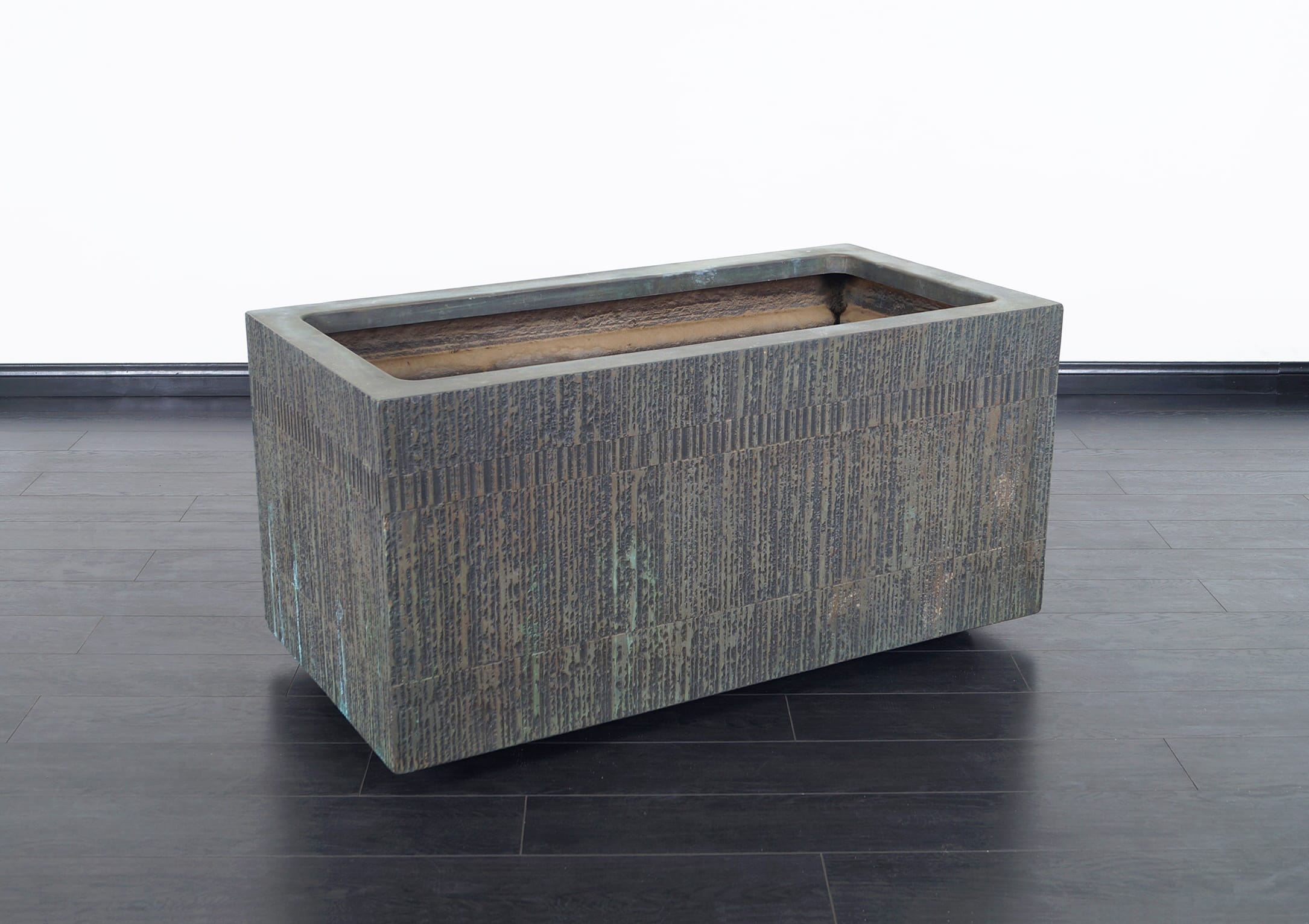 Massive Cast Bronze Resin Planter by Forms and Surfaces