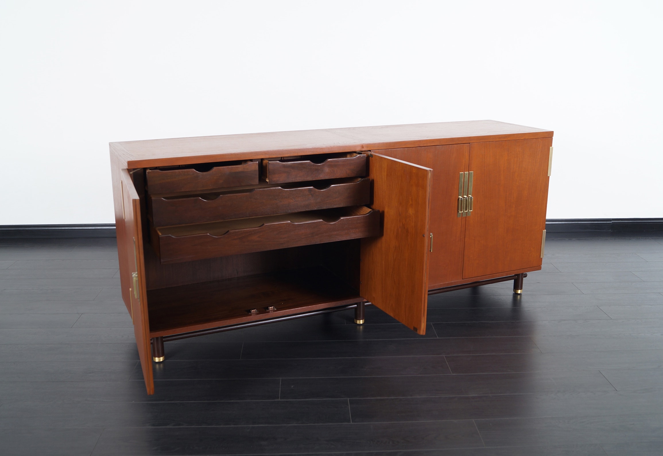 Mid Century Teak Credenza by Michael Taylor for Baker