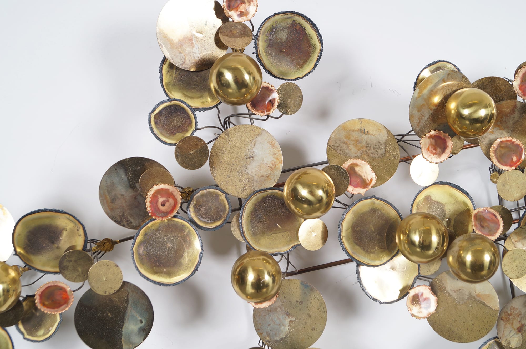 Vintage Raindrops Wall Sculpture by Curtis Jere
