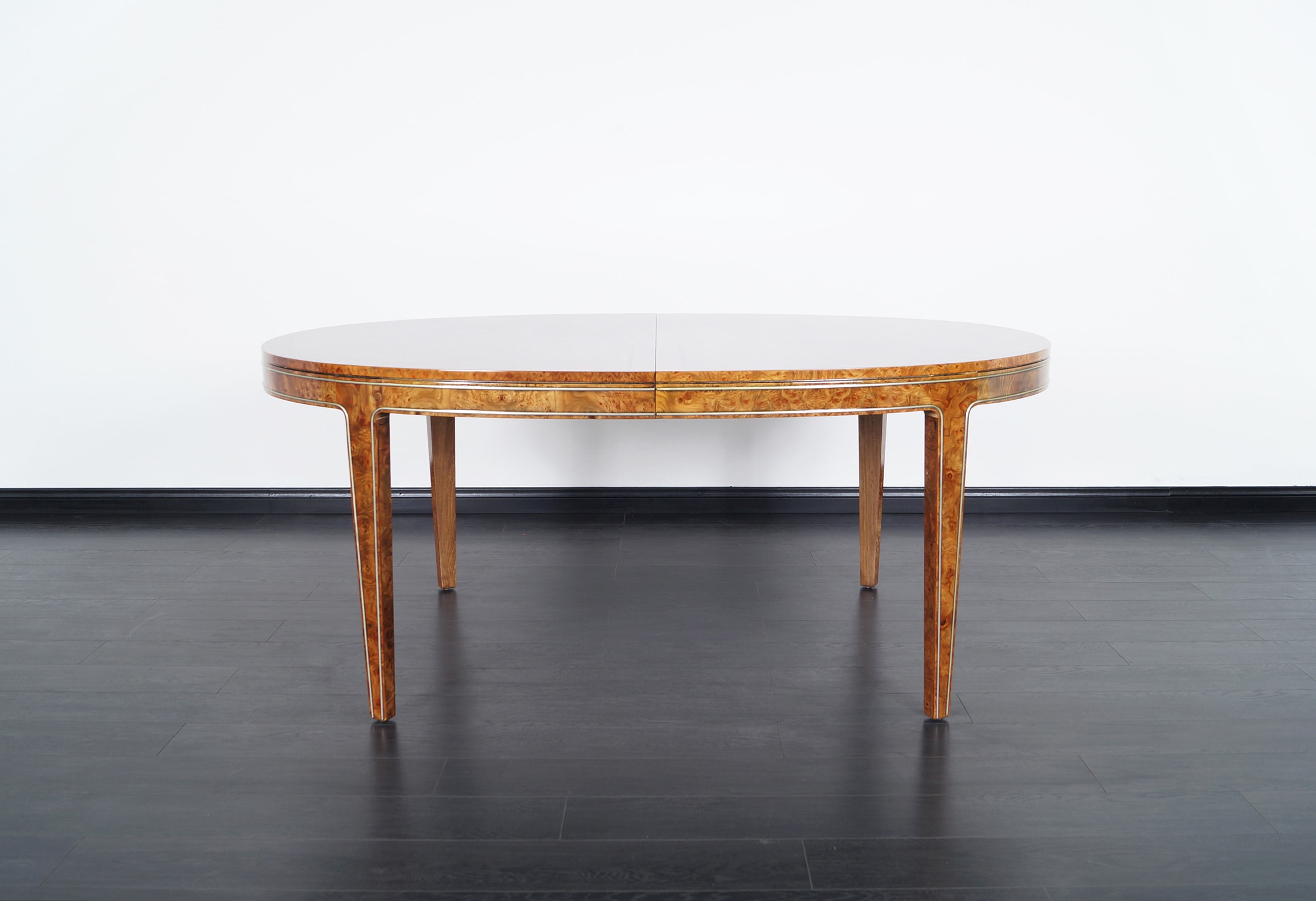 Vintage Burl Wood Dining Table by Mastercraft