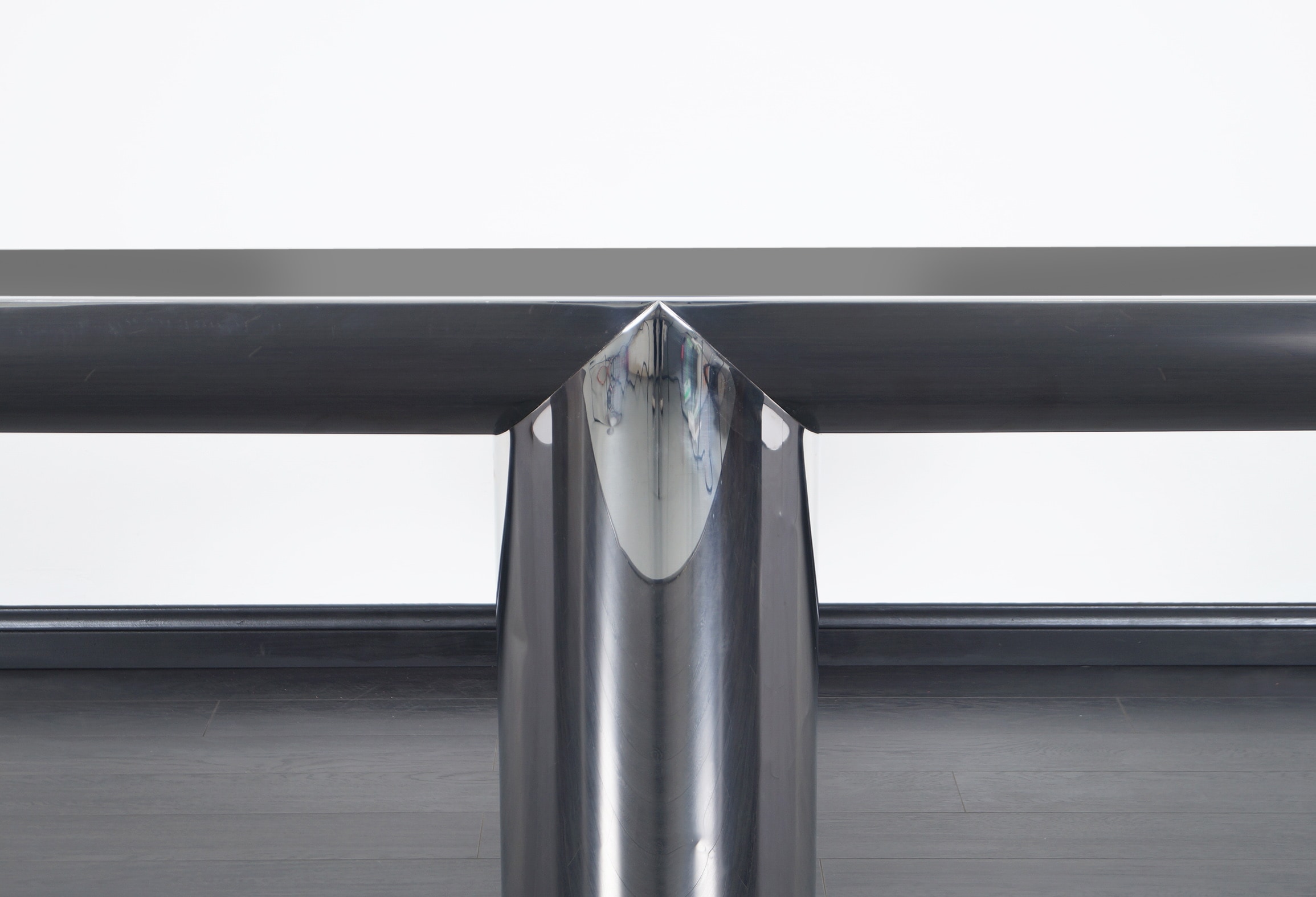 Vintage Stainless Steel Tee Console Table by Brueton