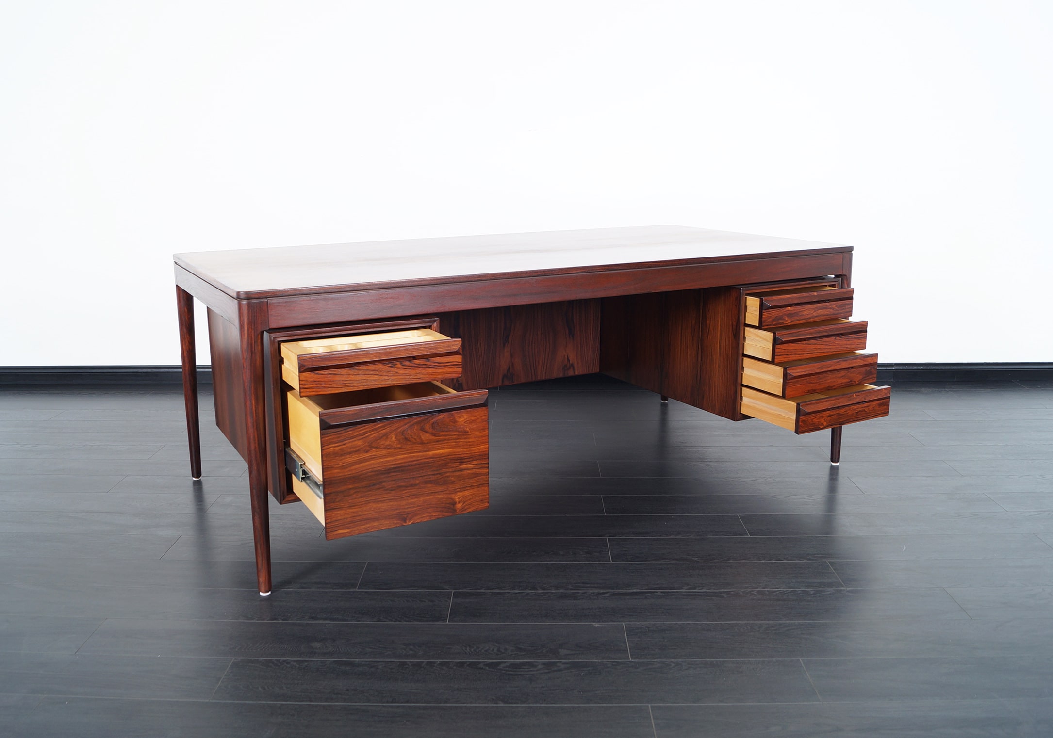 Scandinavian Rosewood Desk by Torbjorn Afdal