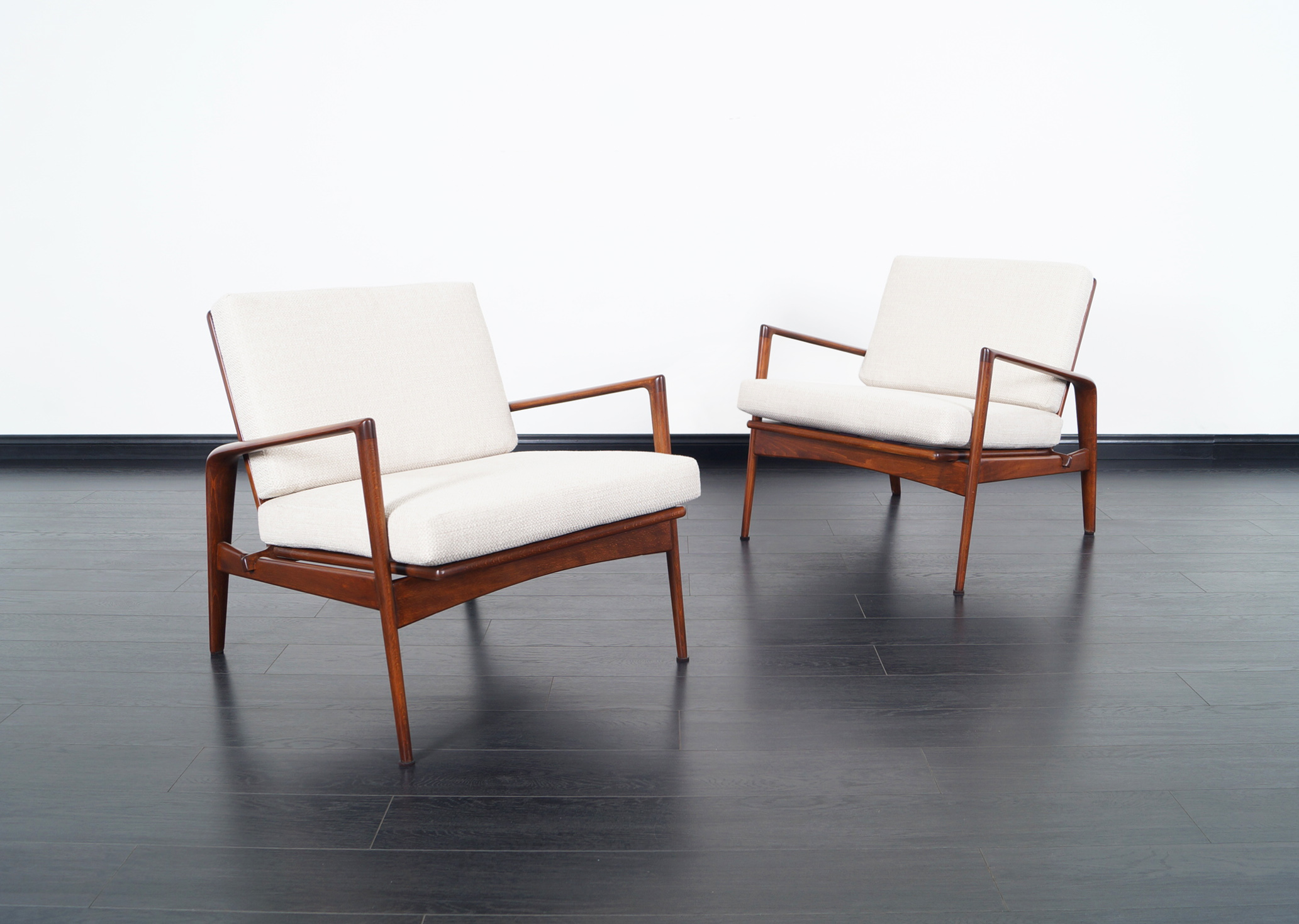 Danish Modern Lounge Chairs by Ib Kofod Larsen