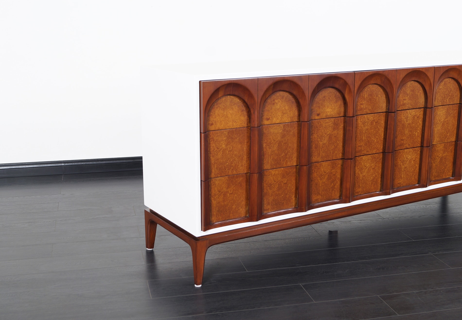 Mid Century Modern Walnut Dresser by Thomasville