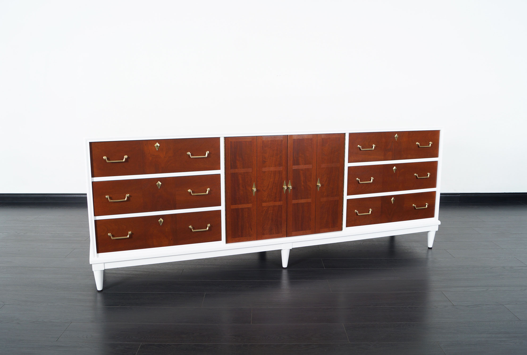Vintage Two Tone Credenza by American of Martinsville