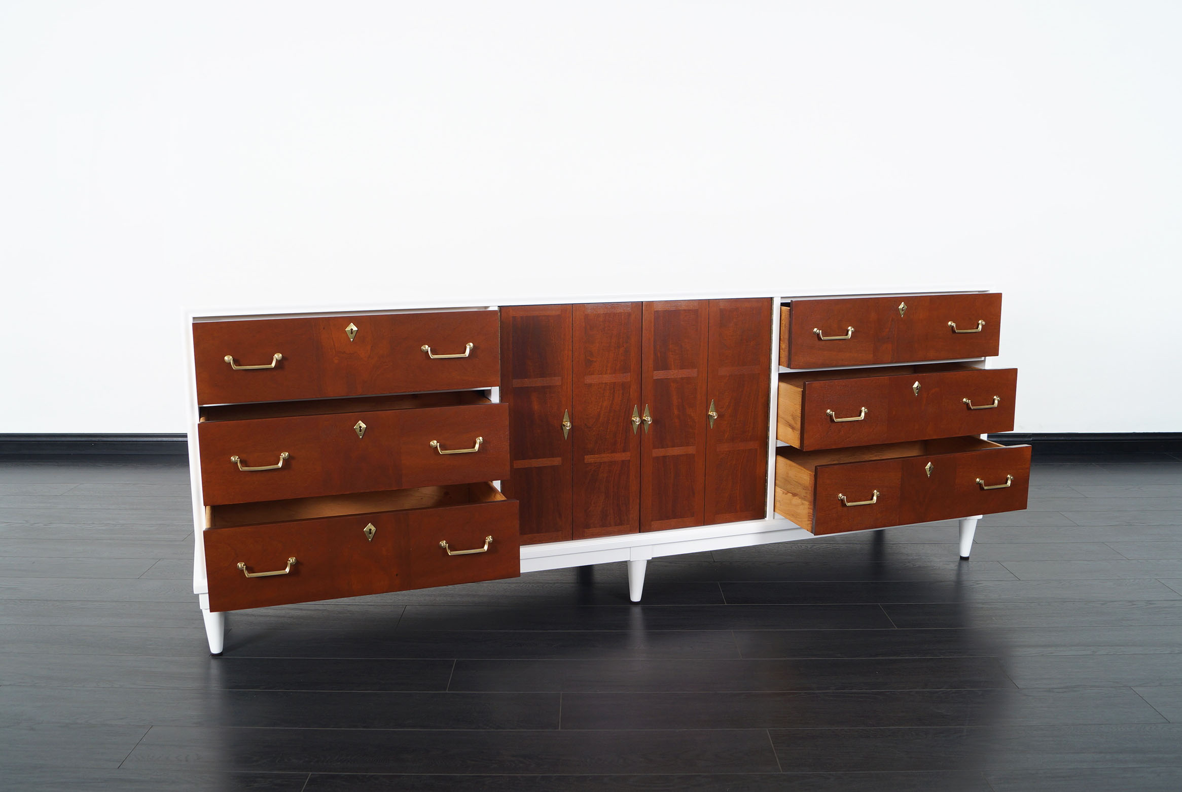 Vintage Two Tone Credenza by American of Martinsville