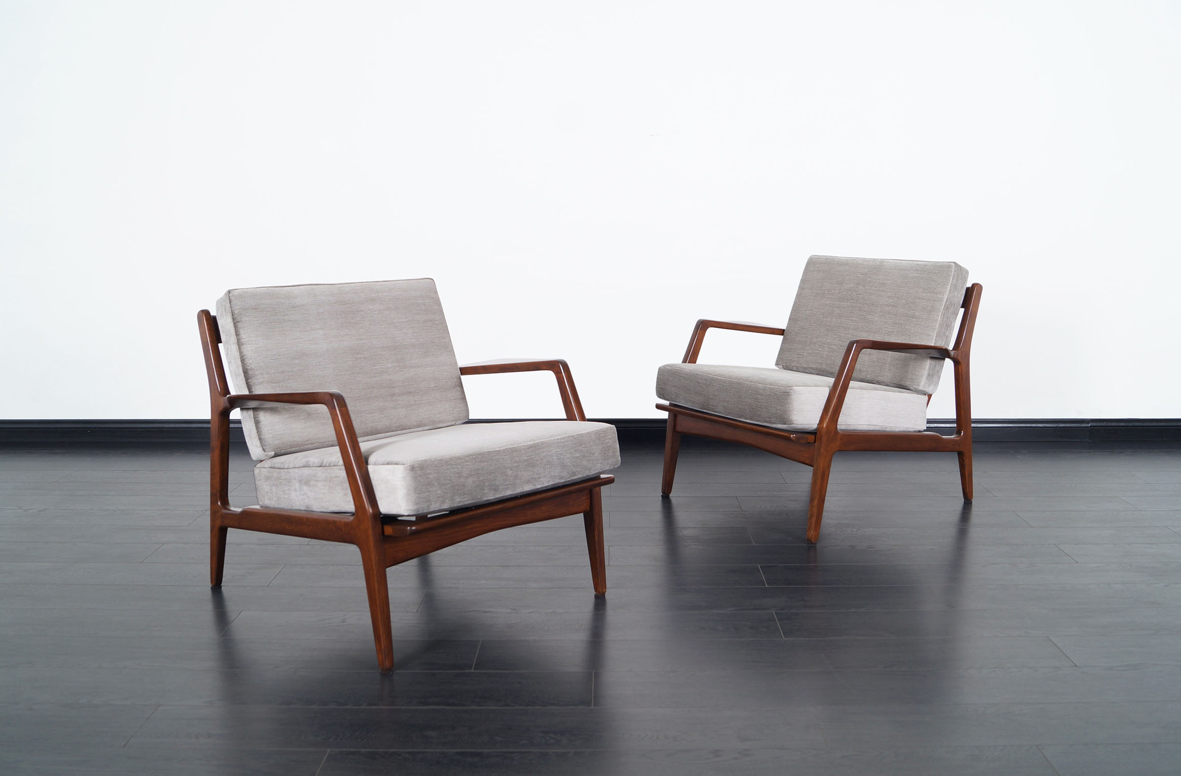 Mid Century Modern Lounge Chairs by Ib Kofod Larsen
