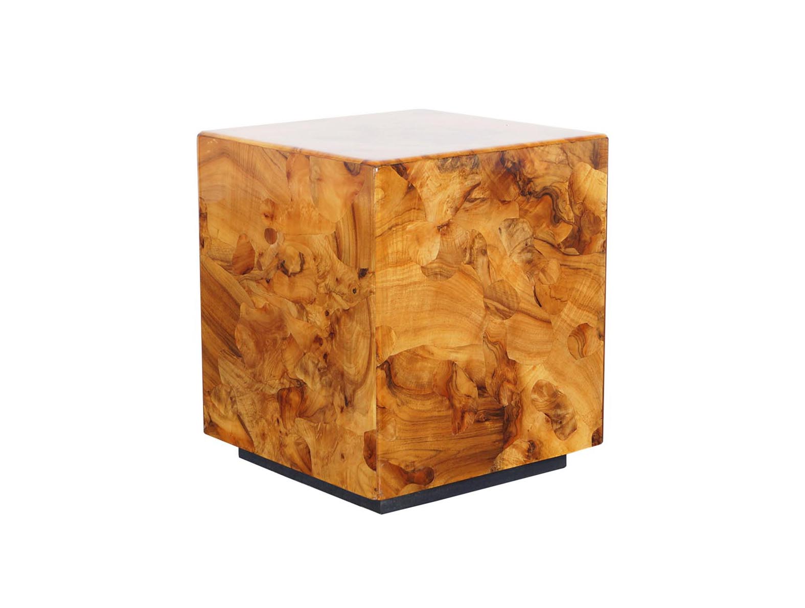 Vintage Burl Wood Side Table by Pace Collection