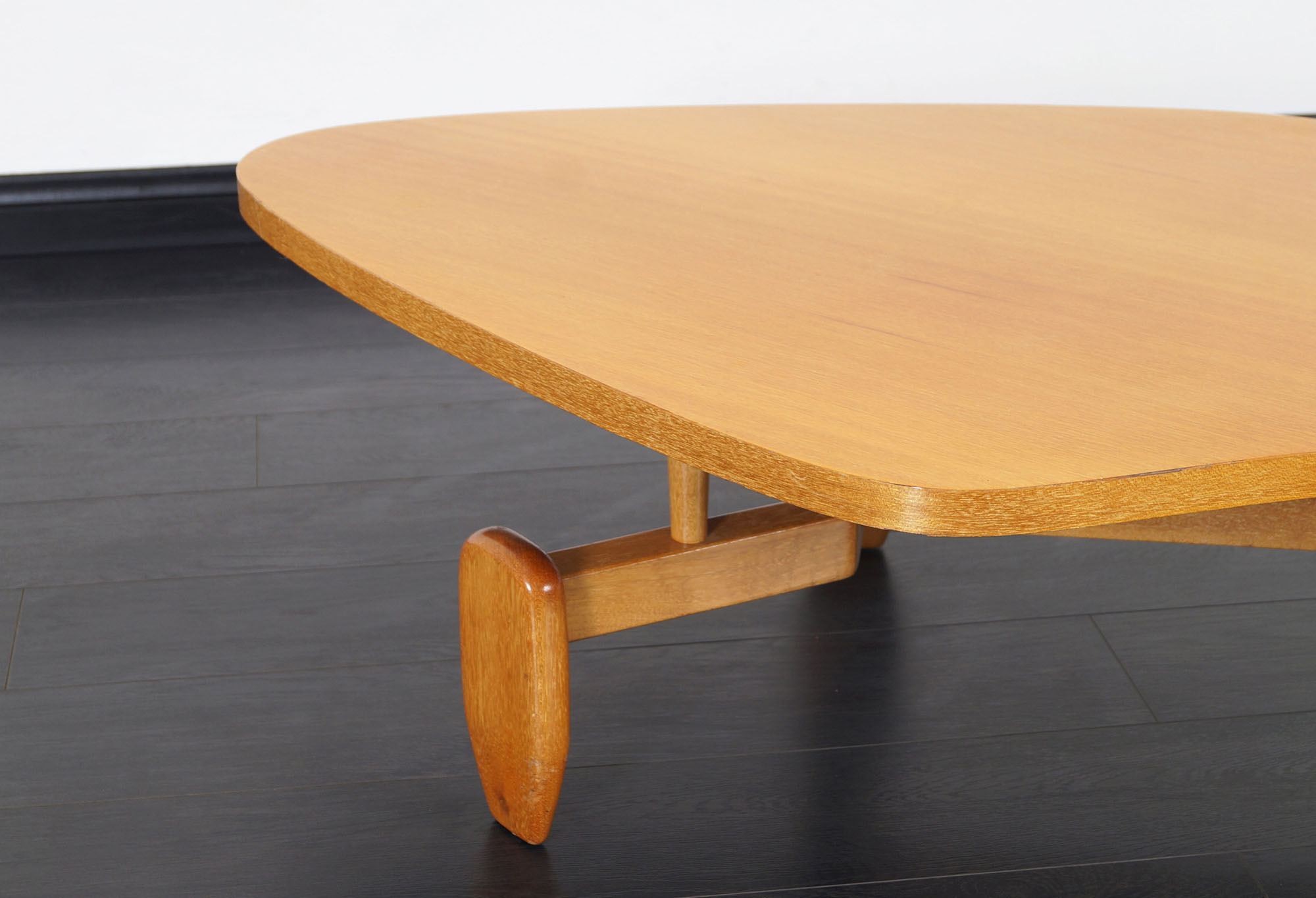 Vintage Outrigger Floating Top Coffee Table by John Keal