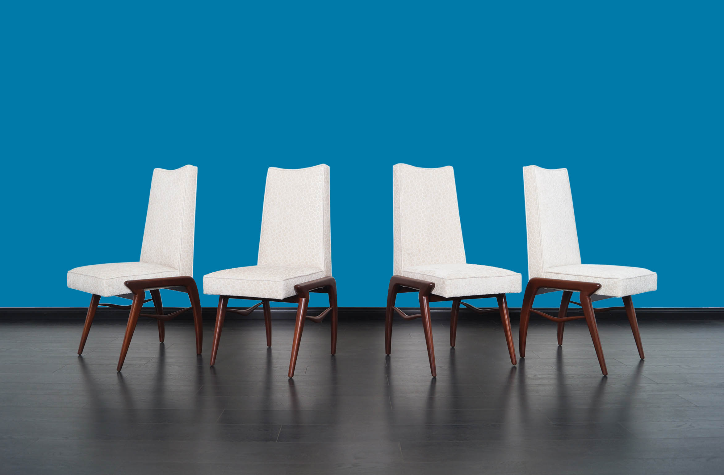 Mexican Modernist Dining Chairs by Eugenio Escudero