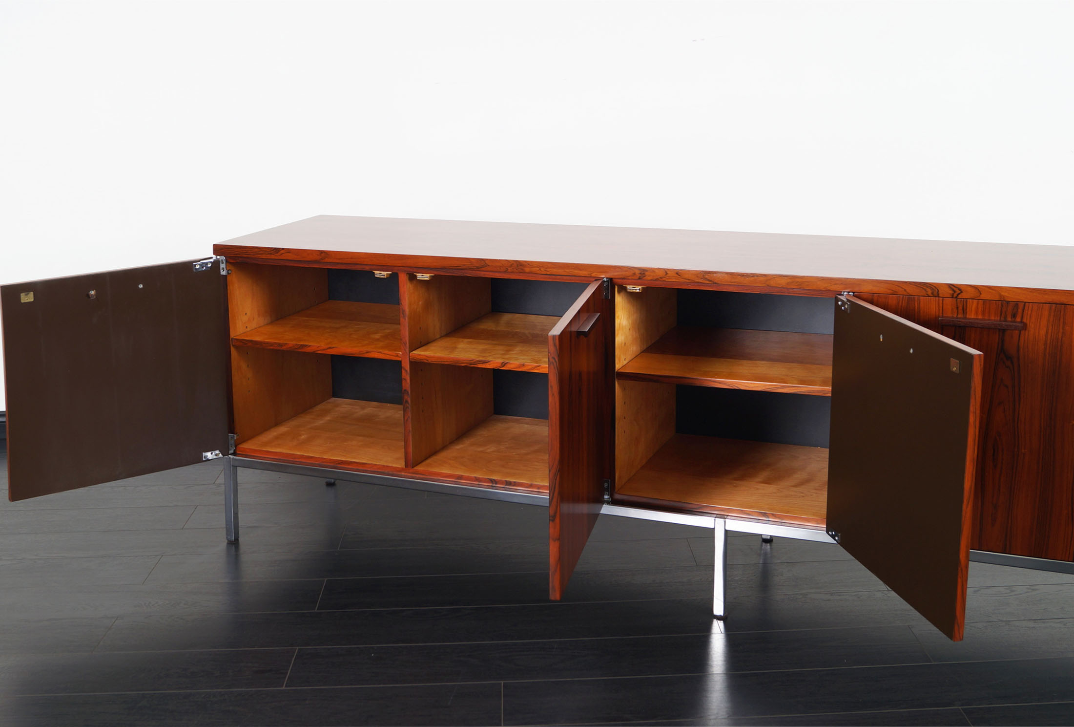 Vintage Rosewood Credenza Attributed to Florence Knoll