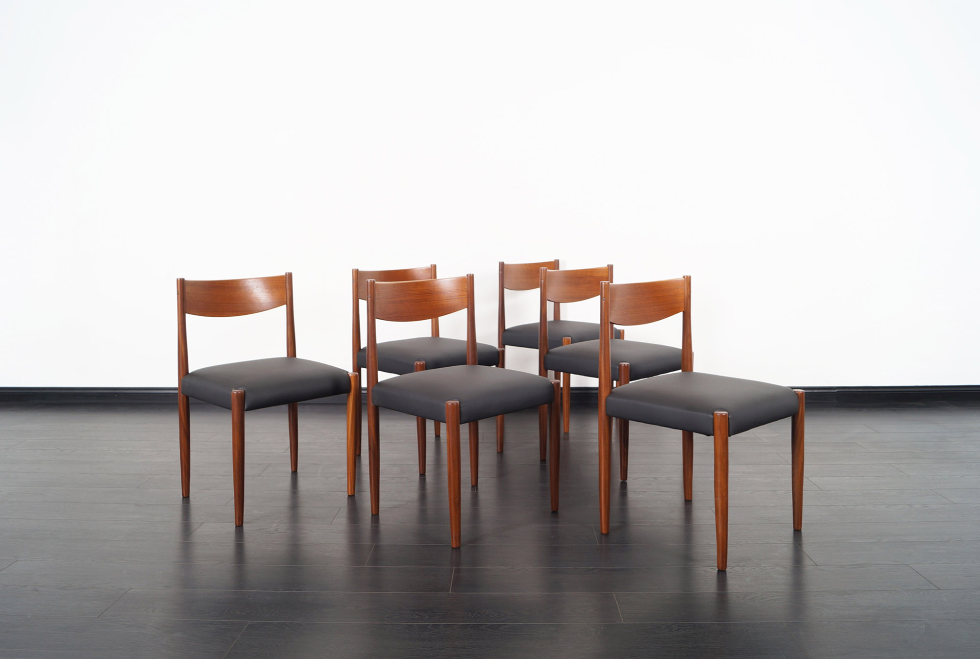 Danish Modern Teak Dining Chairs by Poul Volther