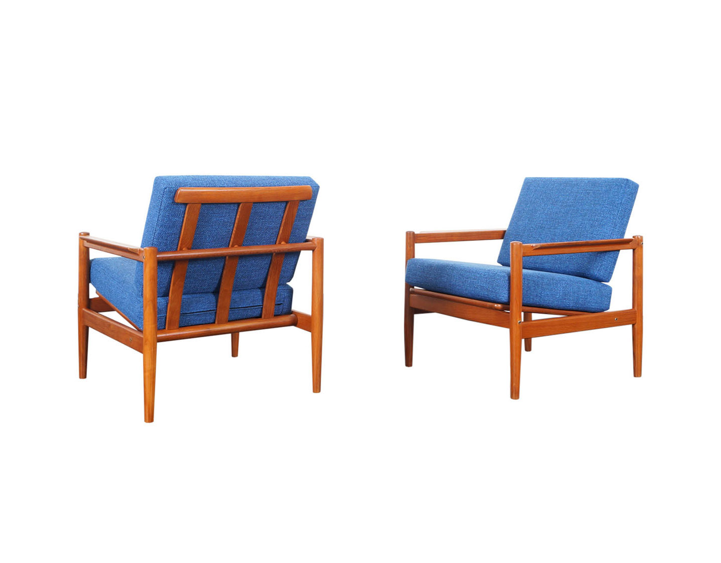 Danish Modern Teak Lounge Chairs by Børge Jensen & Sønner