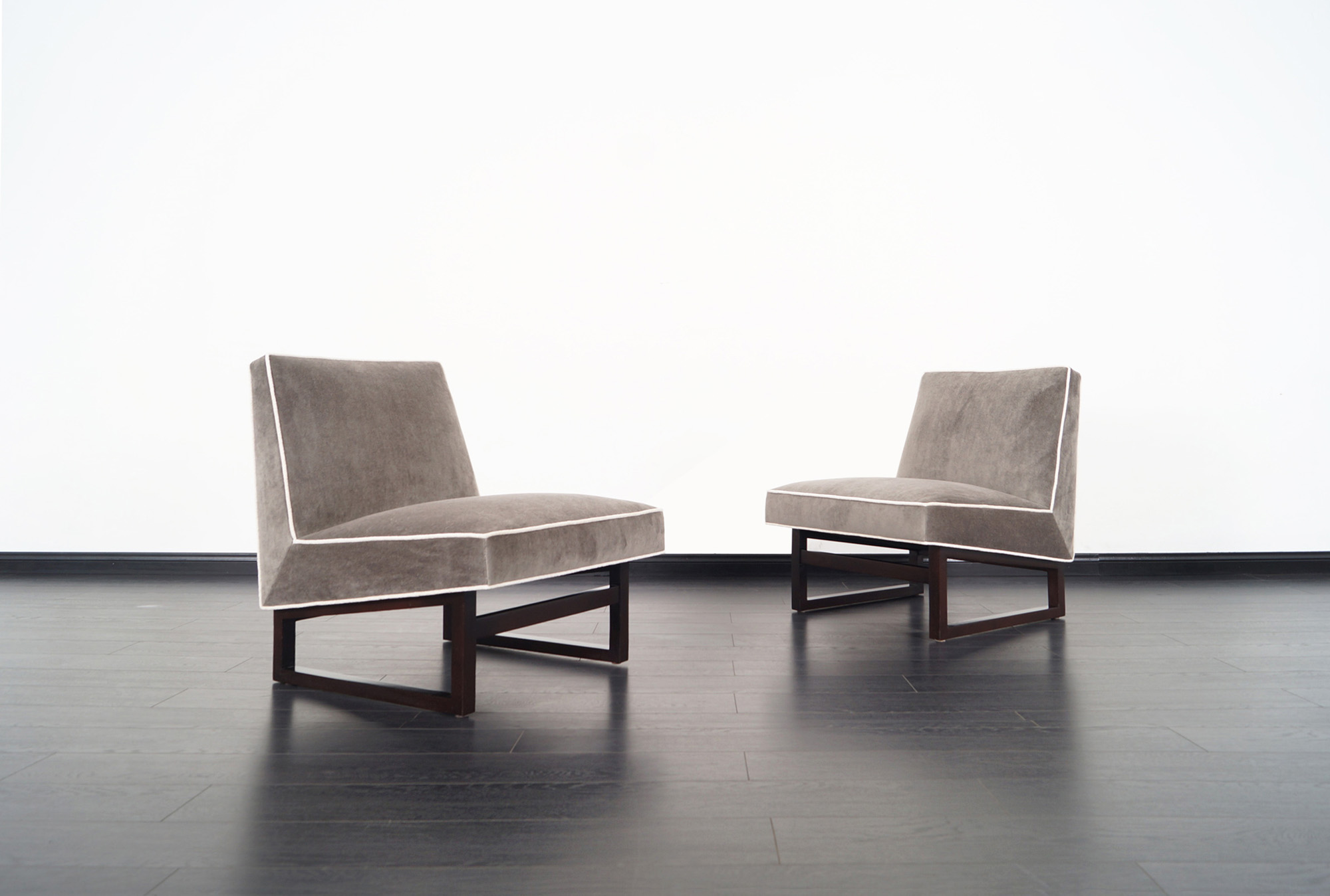 Vintage Slipper Chairs by Edward J. Wormley