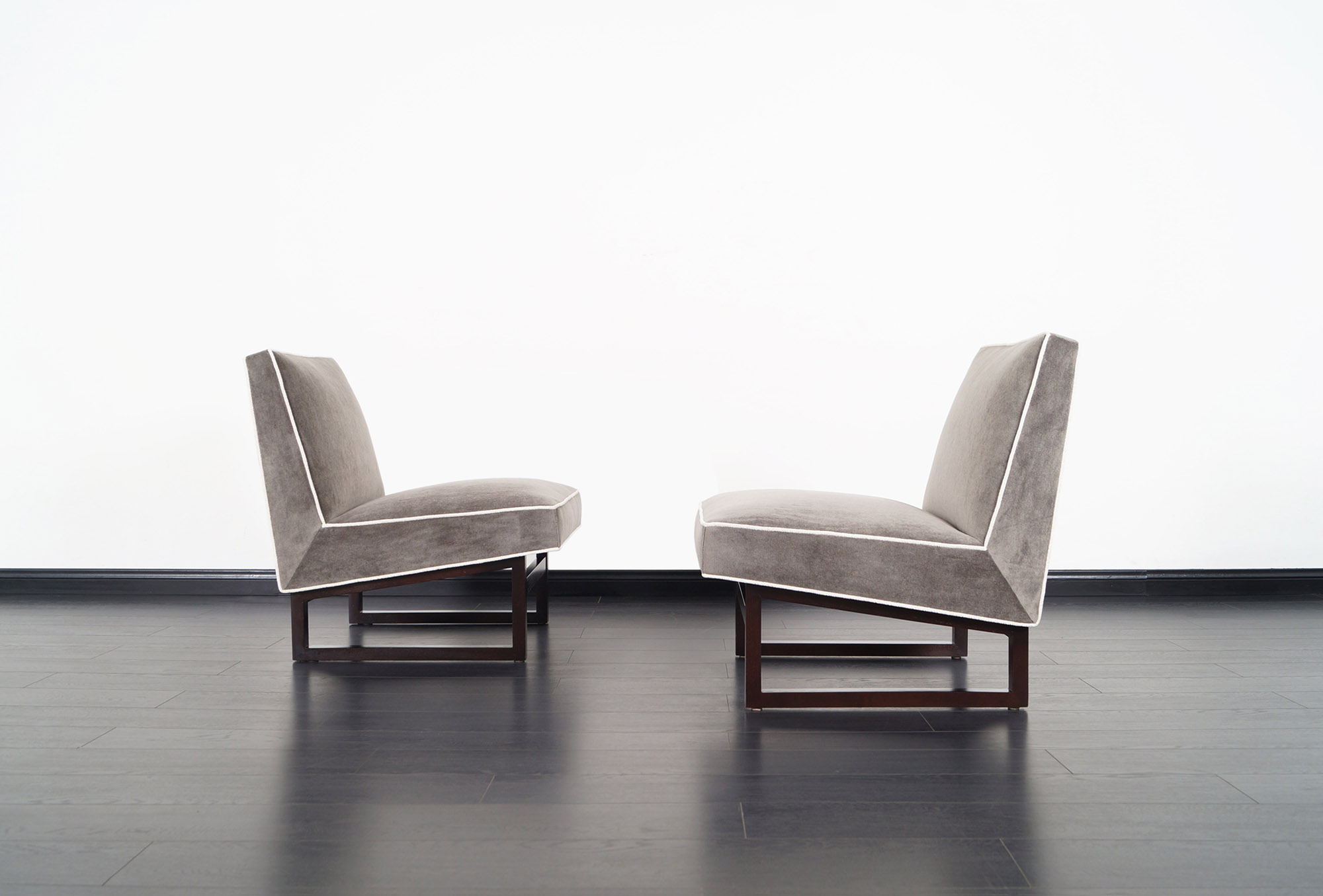 Vintage Slipper Chairs by Edward J. Wormley
