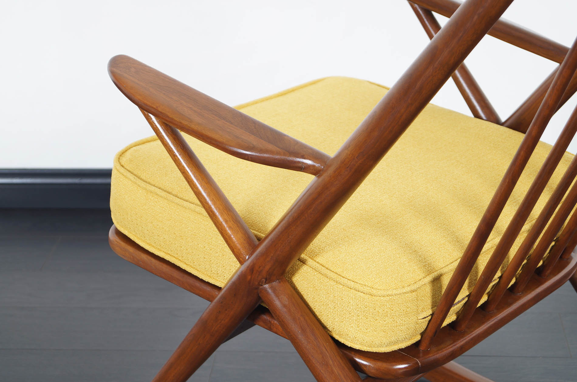Danish Modern Walnut Rocking Chair by Frank Reenskaug