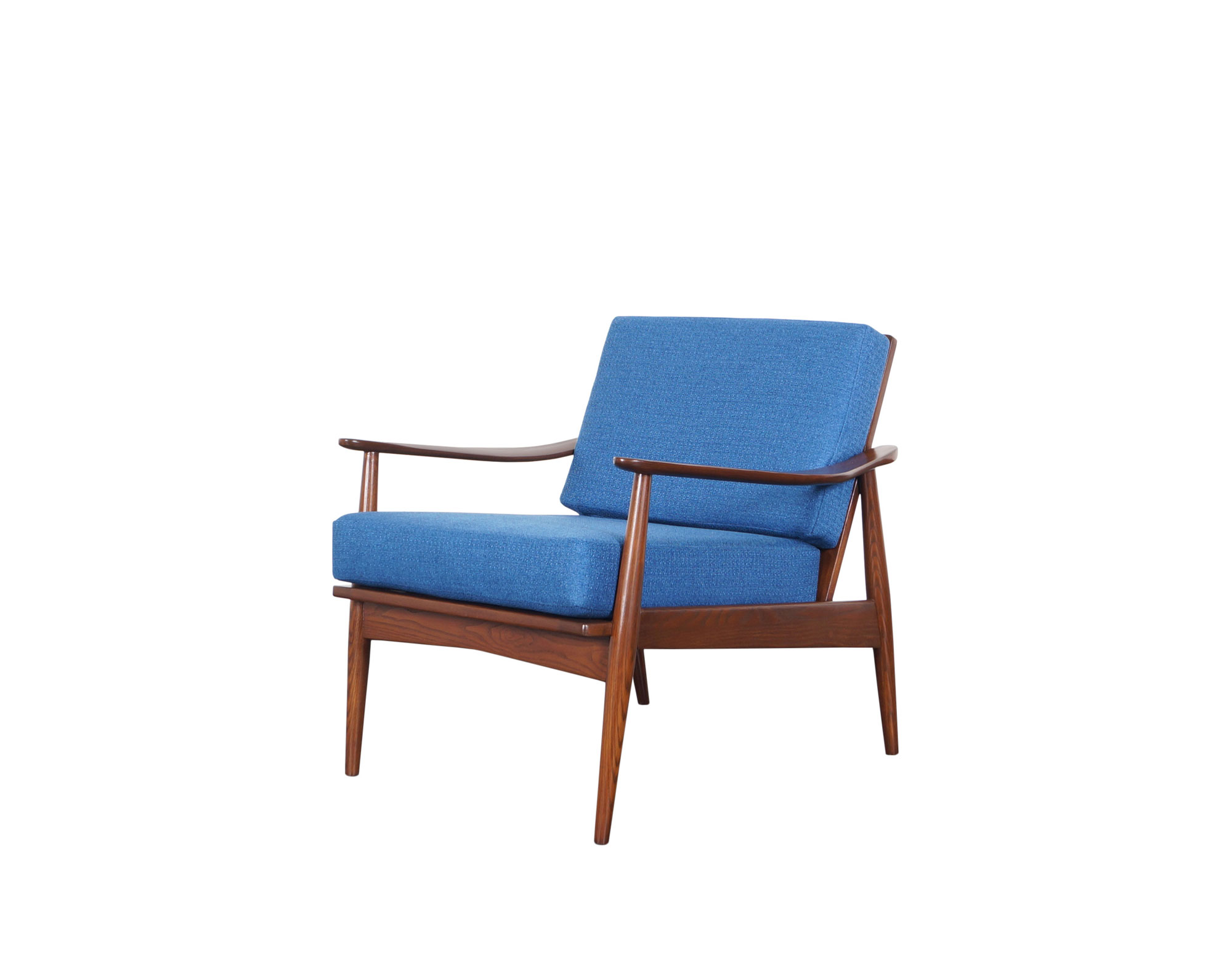 Mid Century Modern Walnut Lounge Chair