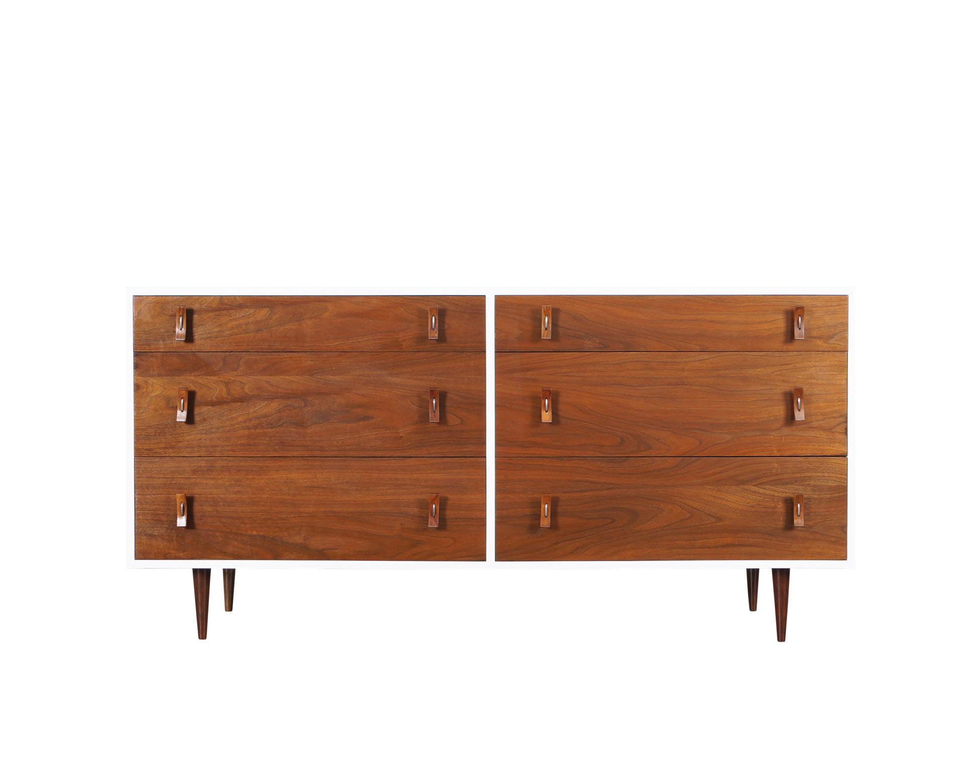 Vintage Walnut and Lacquered Dresser by Stanley Young