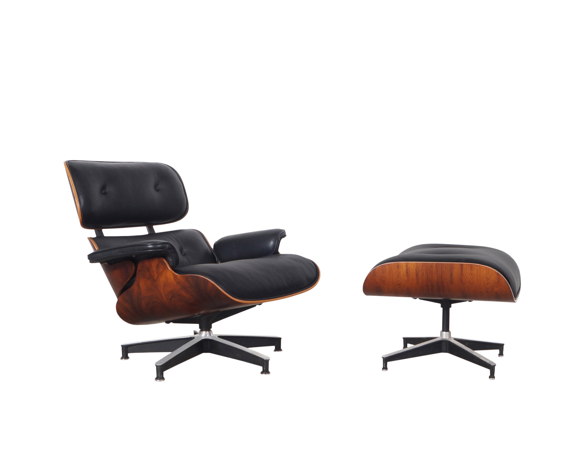 Charles Eames Rosewood Lounge Chair and Ottoman by Herman Miller