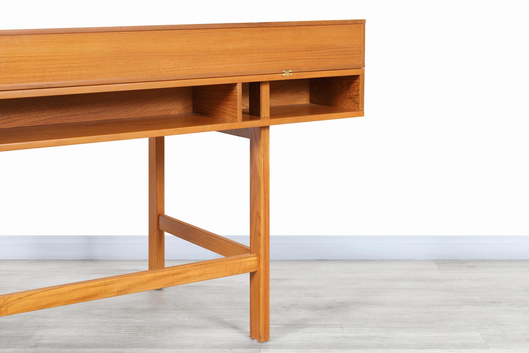Danish Modern Flip Top Teak Desk by Peter Løvig Nielsen