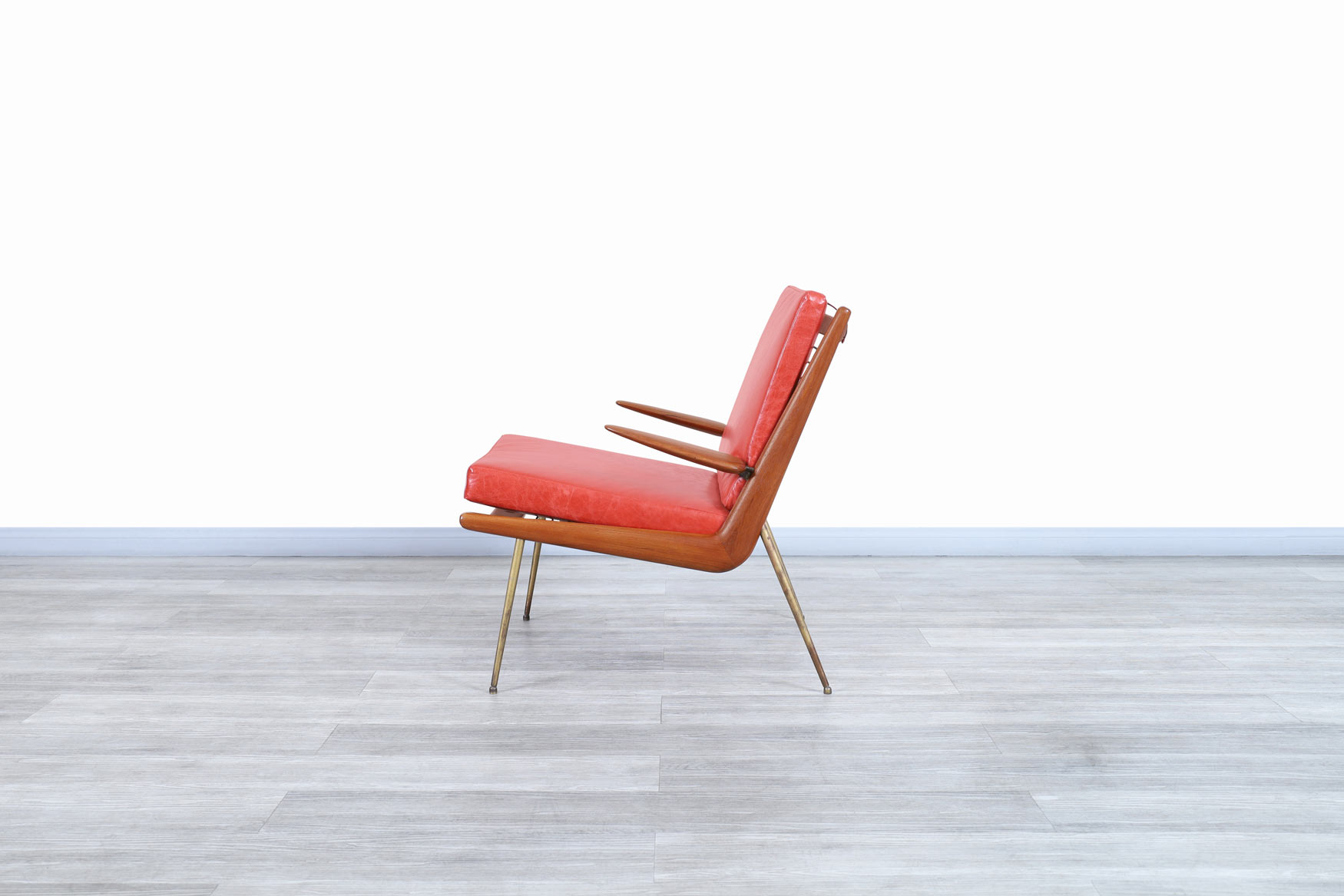 Danish Modern Boomerang Chair by Peter Hvidt and Orla Molgaard-Nielsen