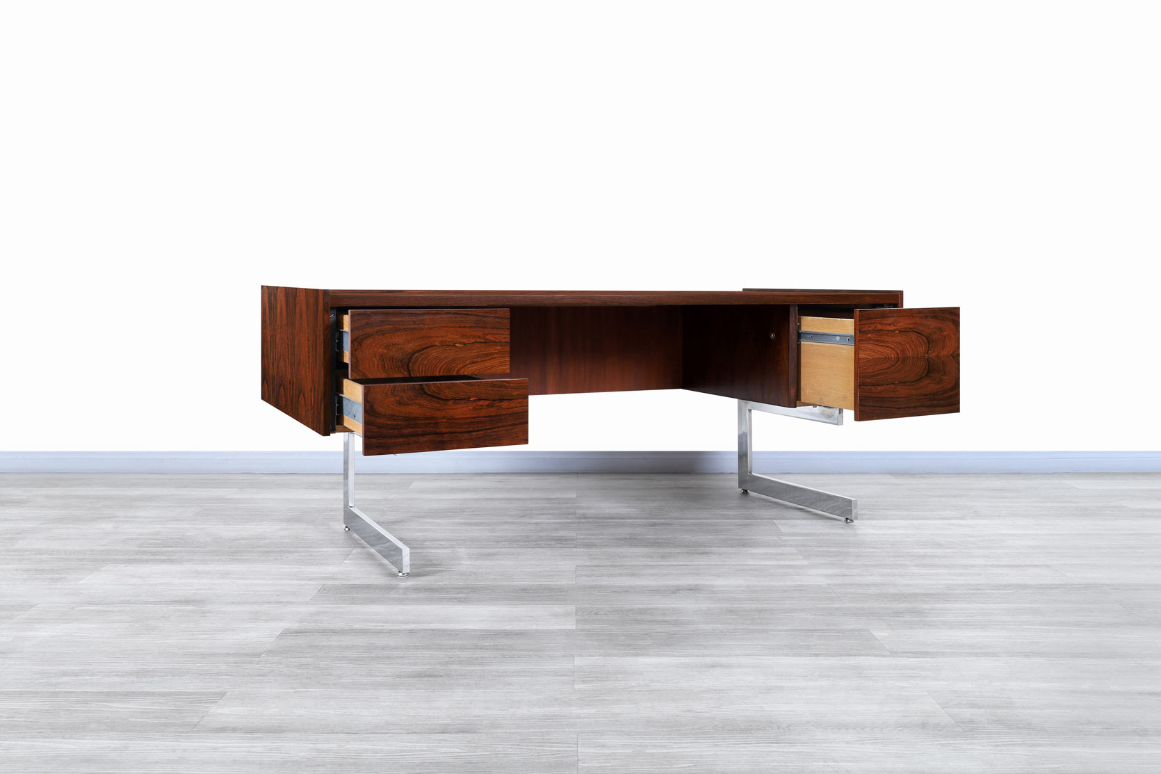 Danish Modern Executive Rosewood Desk