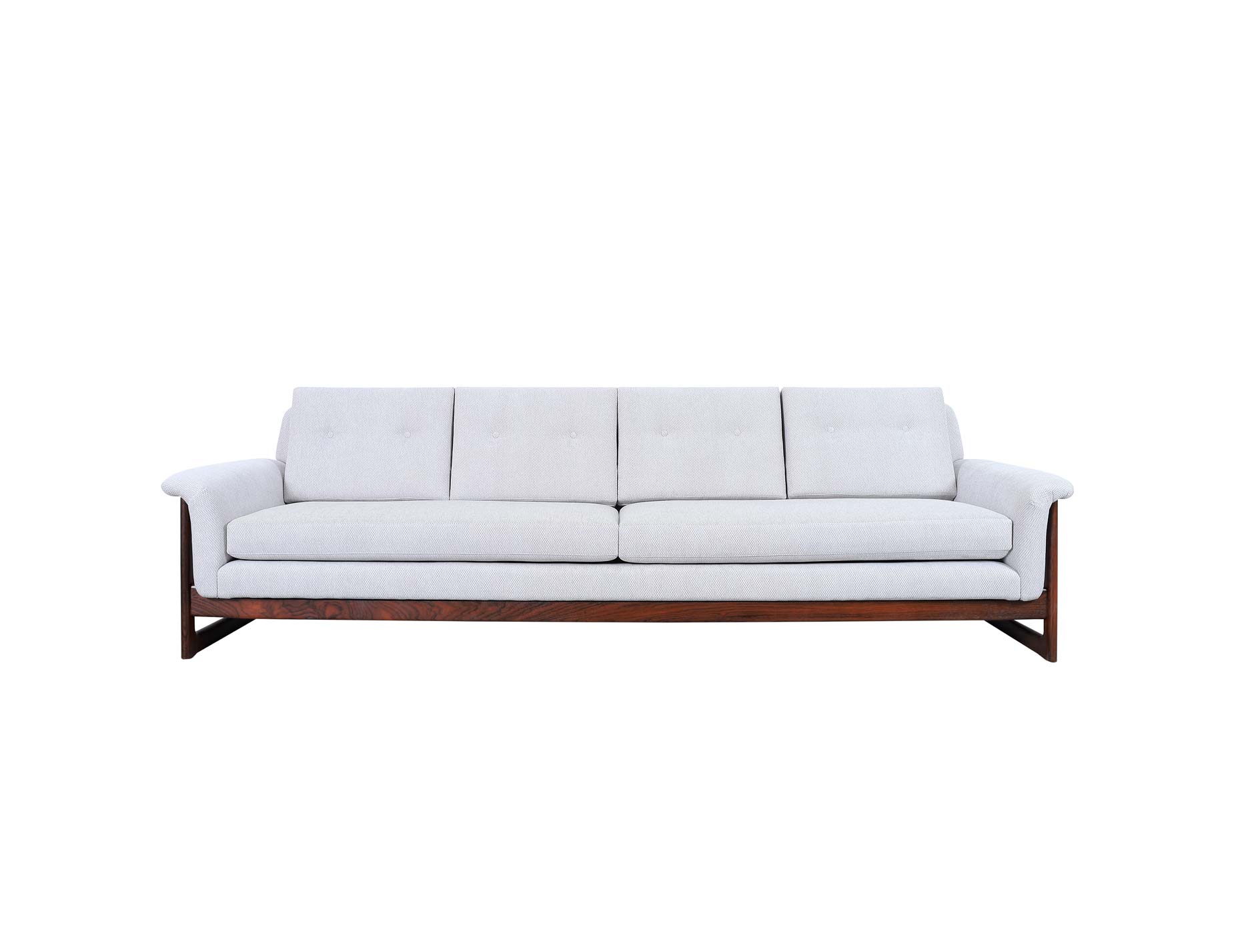 Swedish Rosewood Sofa by Folke Ohlsson for Dux