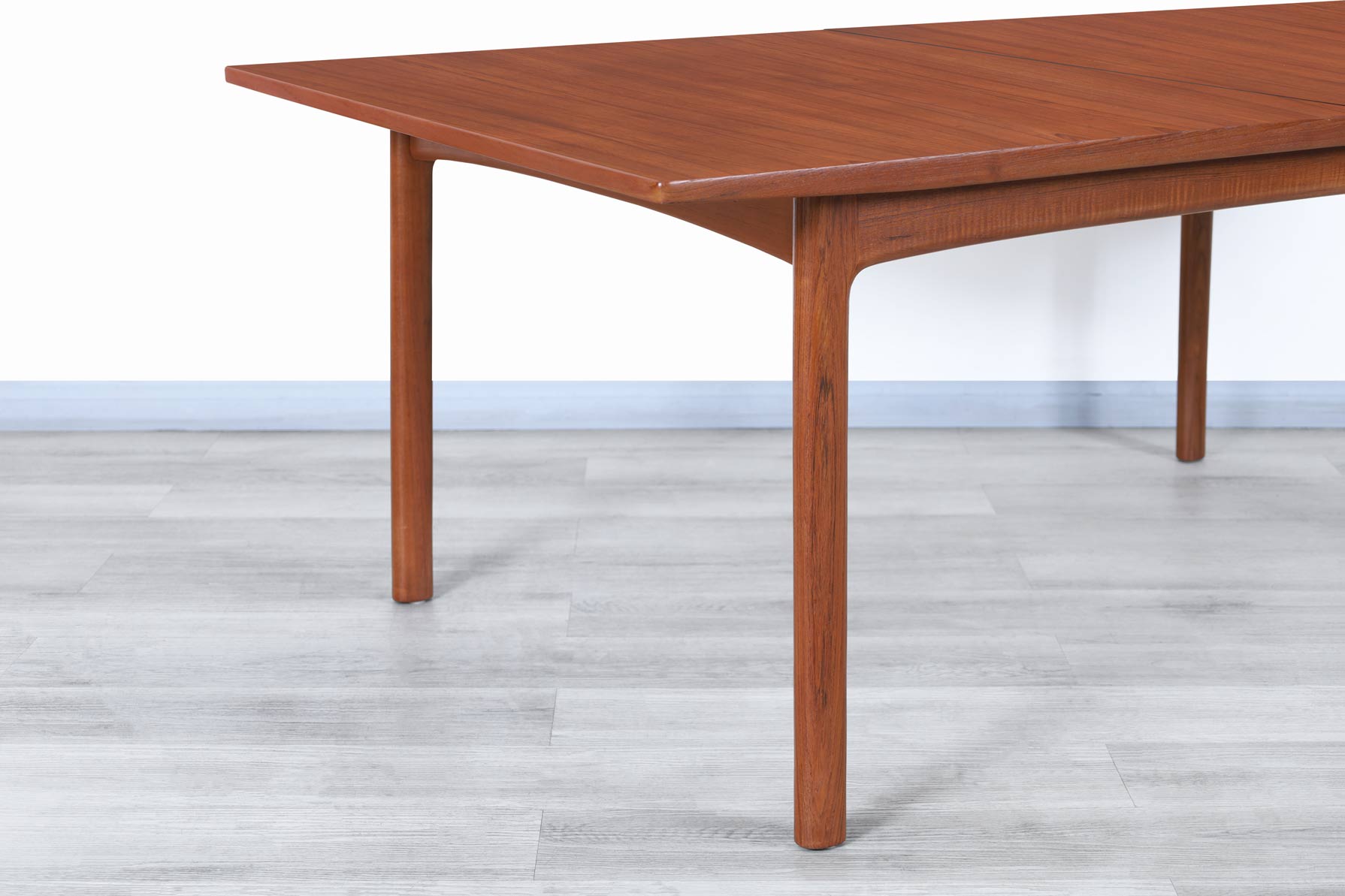 Mid Century Teak Expanding Dining Table by Folke Ohlsson DUX